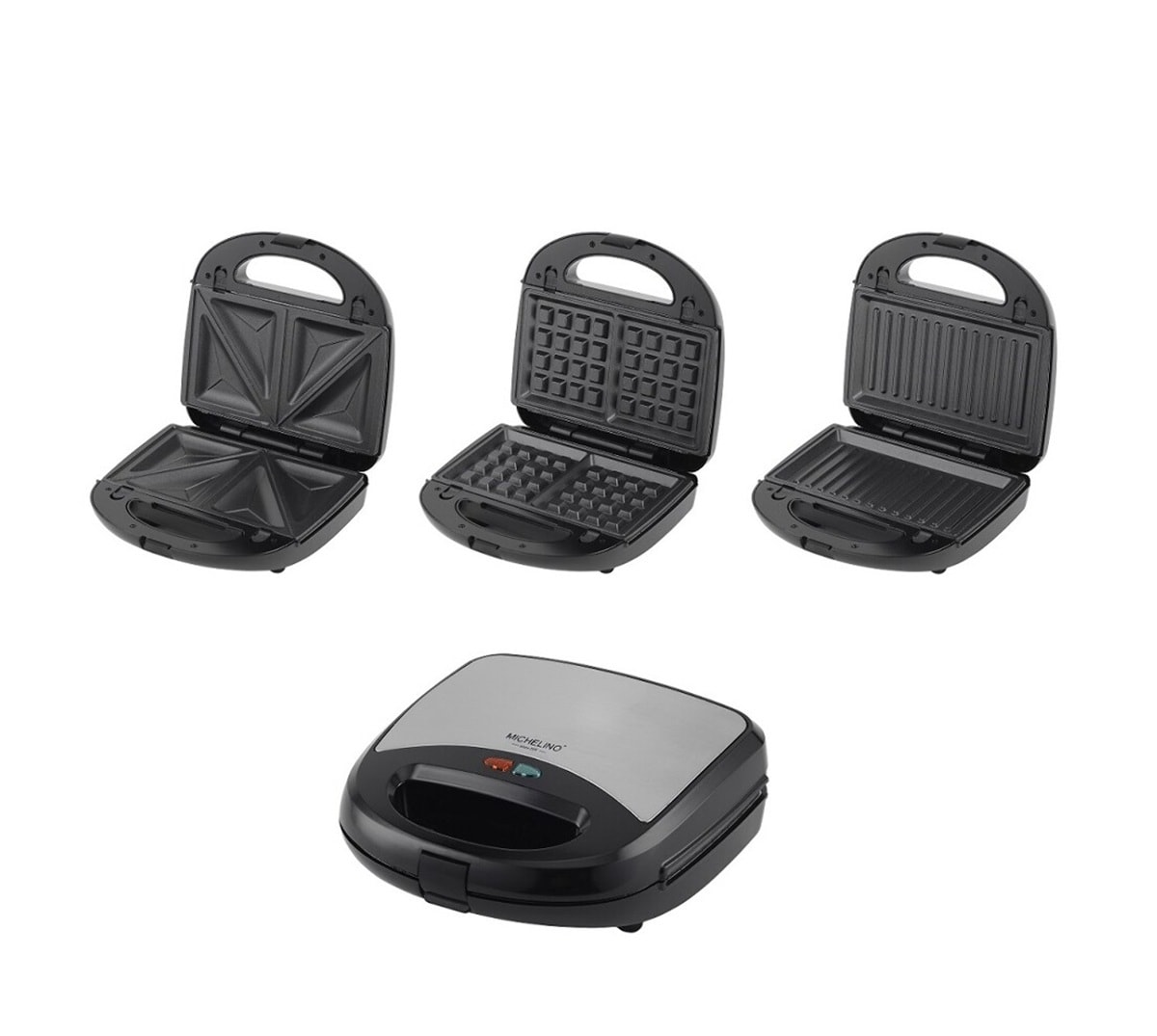3-in-1 Multigrill &ndash; Sandwichmaker, Kontaktgrill & Waffeleisen, 750 W - Bild 1