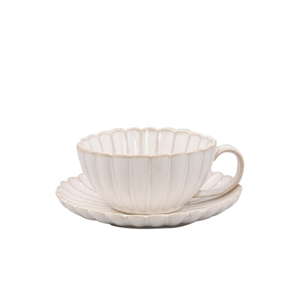 Nostalgia 4-teiliges-Set Kaffeetassen mit Unterteller aus hochwertiger Keramik 120 ml - Bild 1