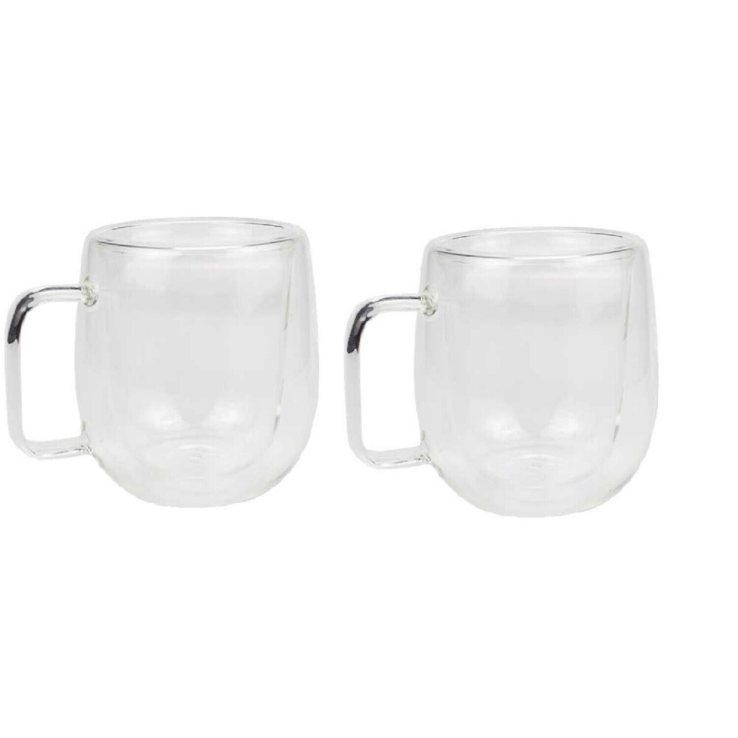 2er Set Doppelwandiges Thermoglas mit Henkel Teetassen Doppelwand | 04255698247718