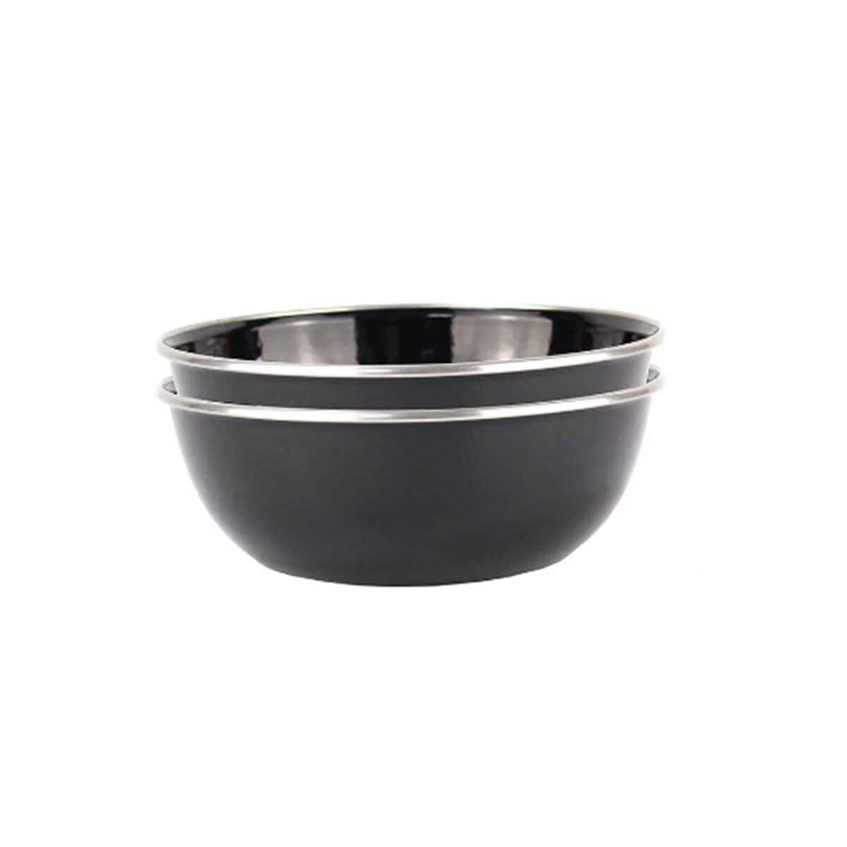 2-tlg Schalen Set mit Emaillebeschichtung f&uuml;r Camping & Picknick - - Bild 1