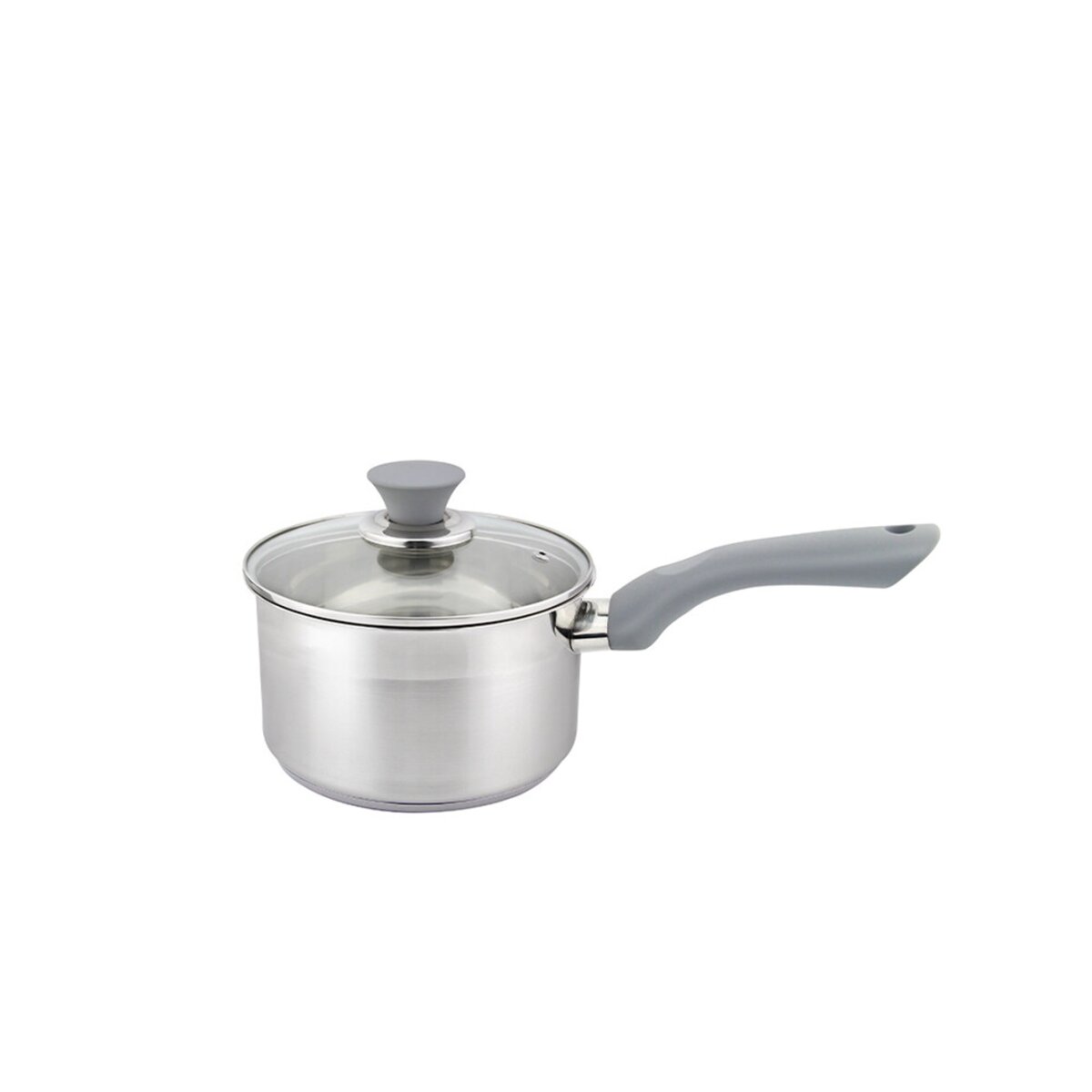 Michelino Sophie Stieltopf aus Edelstahl mit Glasdeckel & Softgriff - - Bild 1