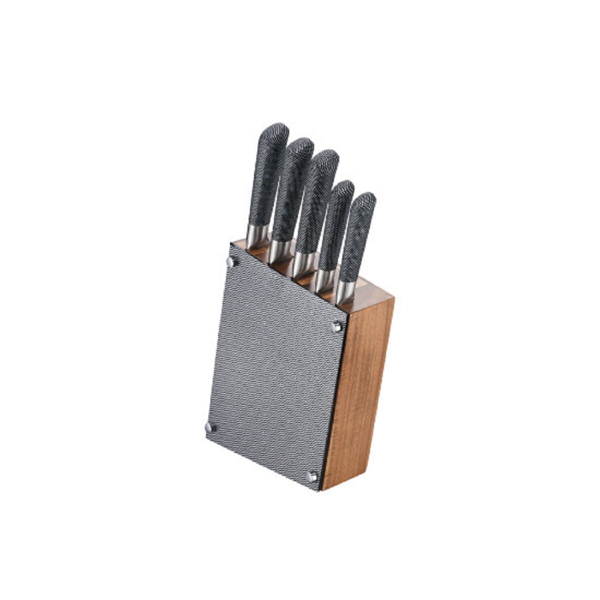 Premium Messer-Set (6-tlg.) mit Holzblock - F&uuml;r Profi- und Hobbyk&ouml;che - Bild 1