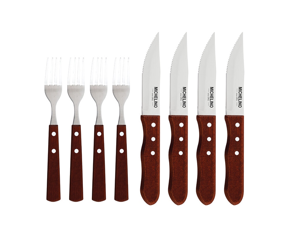 Michelino 8-tlg. Jumbo Steakbesteck Set Besteckset - Bild 1