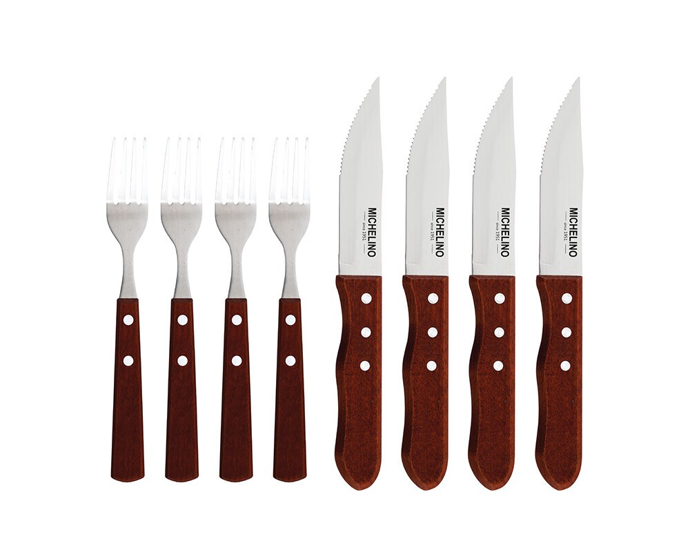 Michelino 8-tlg. Jumbo Steakbesteck Set Besteckset | 04047125525083