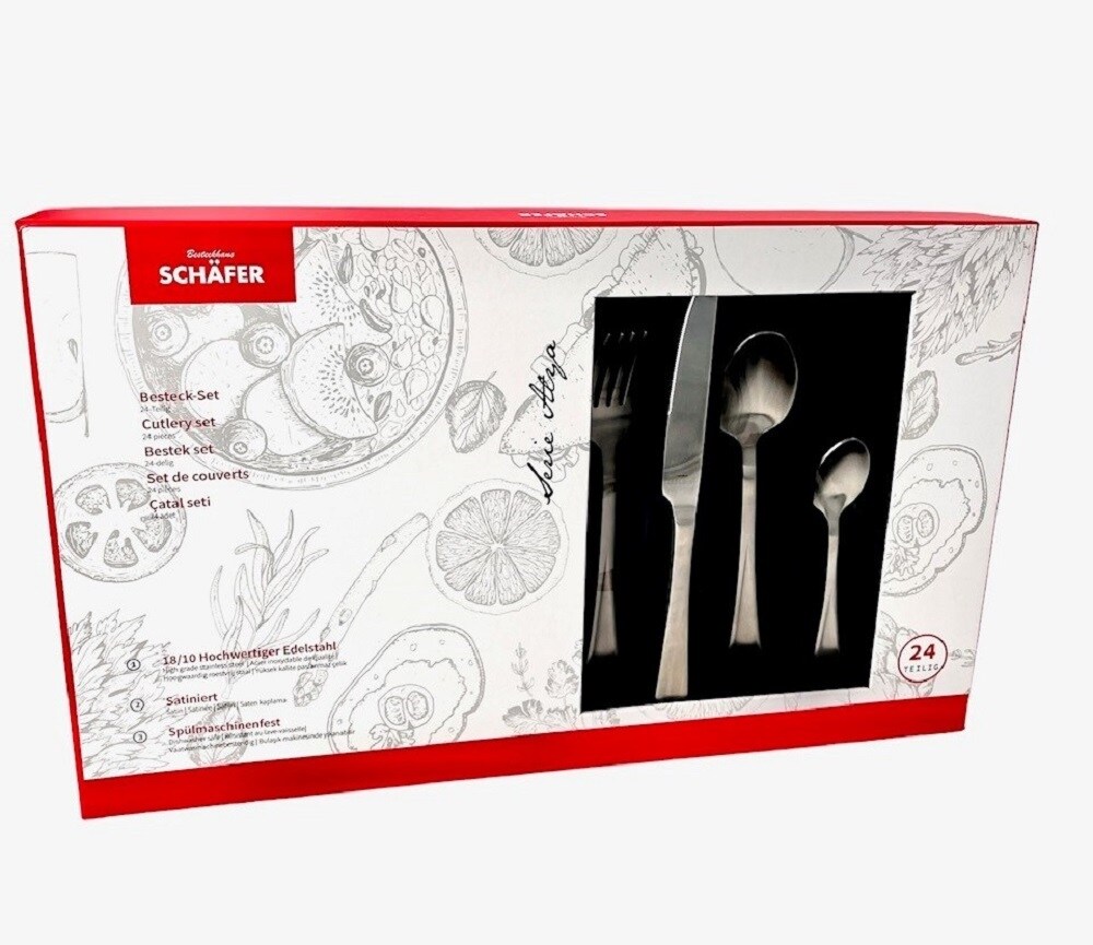 Besteckset 24 teilig Serie  Alya für 6 Personen | 04047125553307