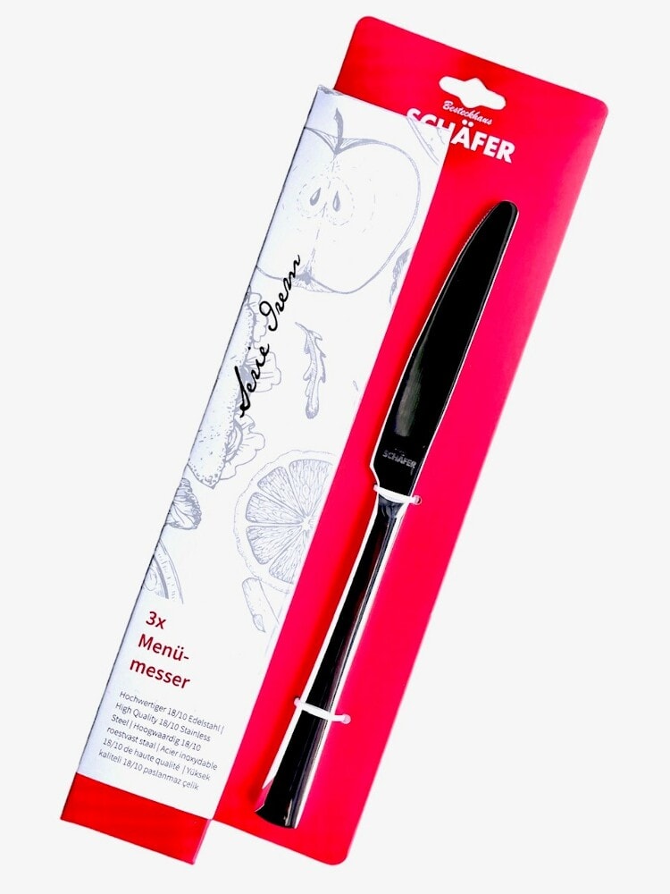 3x Men&uuml;messer Men&uuml;besteck Serie Irem Edelstahl 18/10 - Bild 1