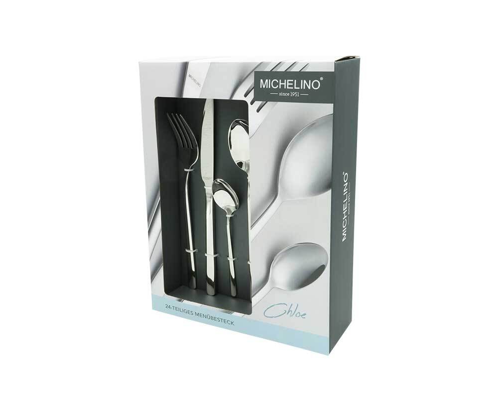 MICHELINO Besteckset 24 teilig Serie Chloe f&uuml;r 6 Personen - Bild 1