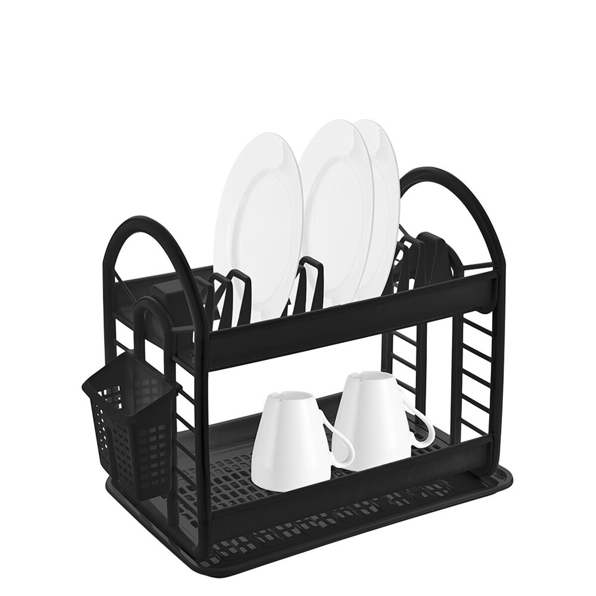 Michelino Abtropfgestell in Schwarz 46 x 37 x 9 cm - Bild 1