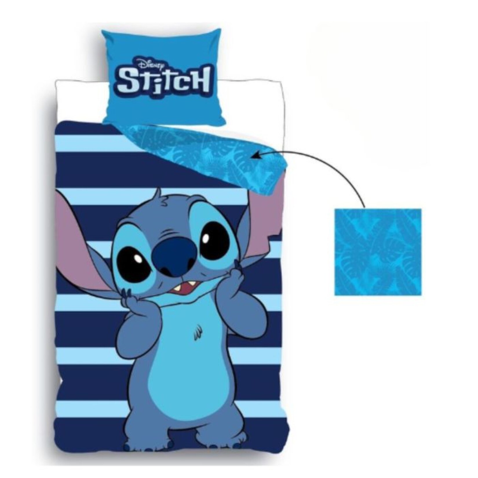Lilo & Stitch Bettwäsche für kleine Fans Blaues Design Wendebettwäsche | 08721122780671