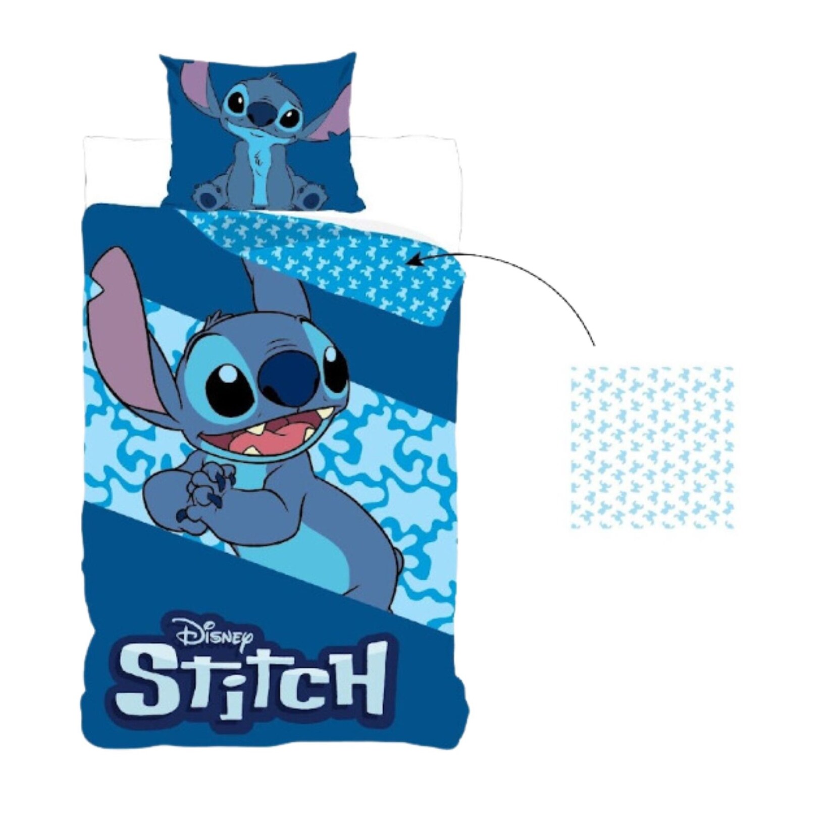 Lilo & Stitch Bettwäsche in Blau Wendebettwäsche für Kinder Bettbezug | 08721122780664