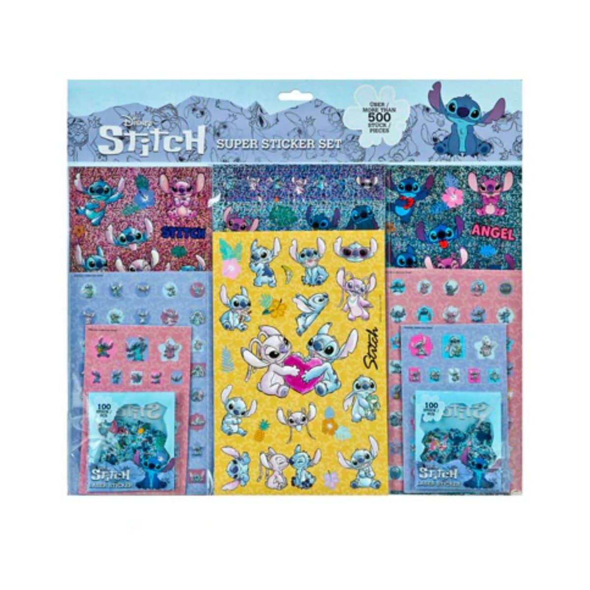 Disney Lilo & Stitch Aufkleber 500 St&uuml;ck Sticker-Set - Bild 1
