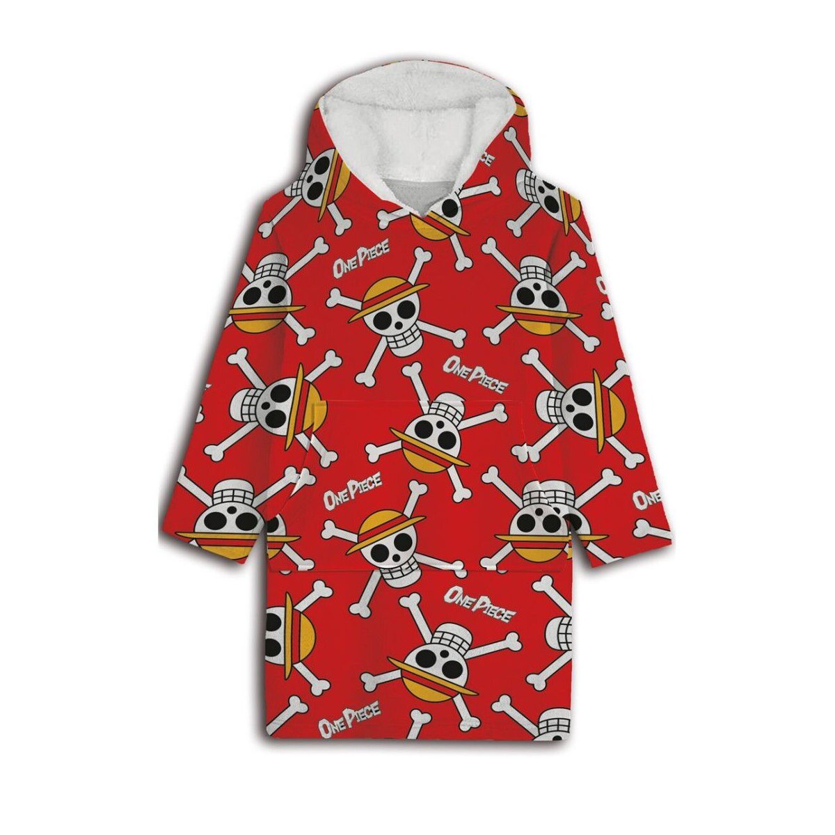One Piece Warm Kapuzendecke Rot Perfekt im Alter von 7 bis 14 Jahren - Bild 1