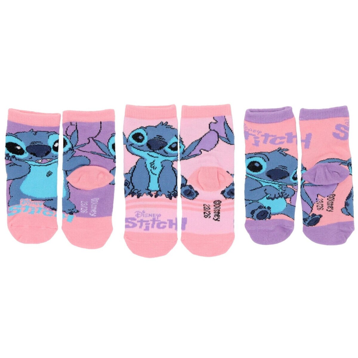 Lilo & Stitch 3er-Pack Socken &ndash; Disney Kinder Str&uuml;mpfe & S&ouml;ckchen - Bild 1