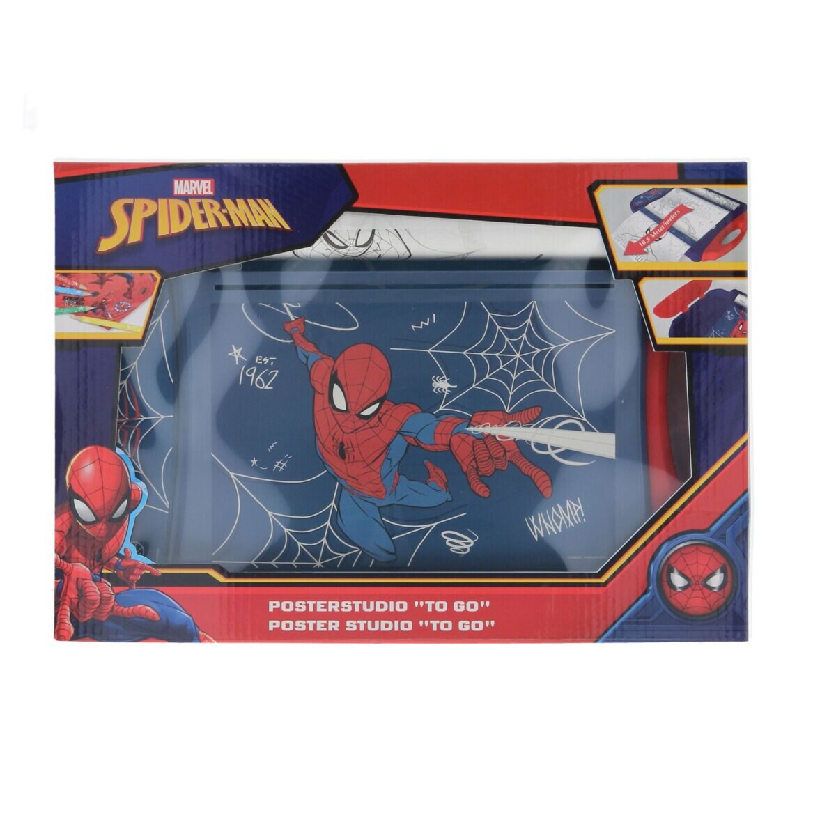 Spiderman Ausmalposter-Set 70 Poster mit Buntstiften und Stickern | 04043946298922