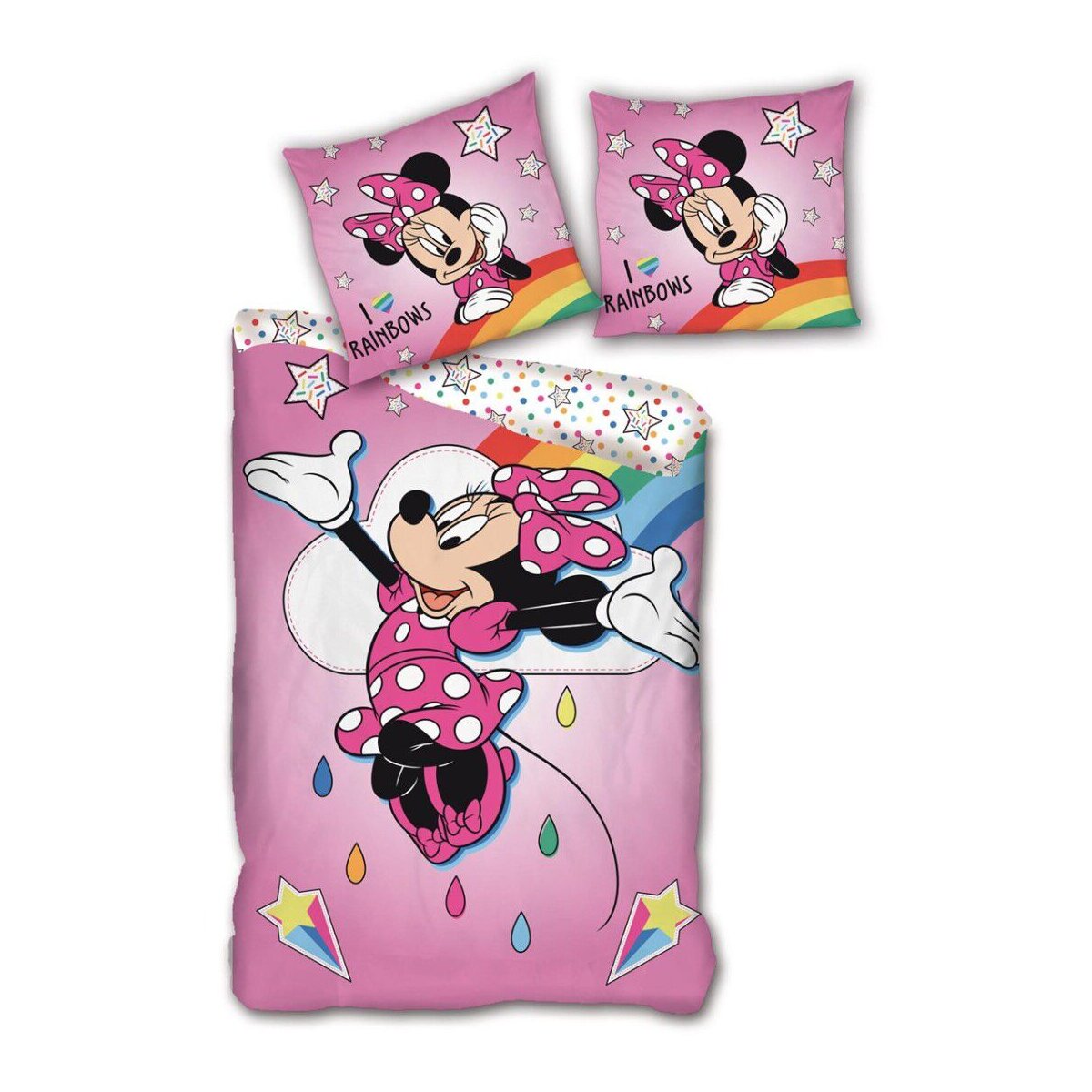 Minnie Mouse Bettw&auml;sche Set &ndash; 140 x 200 cm aus 100% Mikrofaser - Bild 1