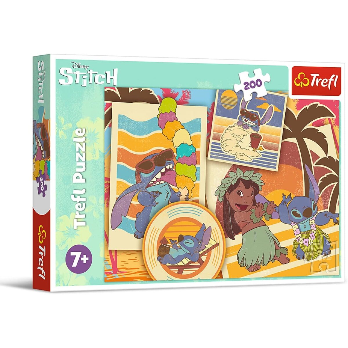 Lilo & Stitch Musische Welt 200 Teile Buntes Puzzle mit Helden der Fernsehserie Spiel f&uuml;r Kinder ab 7 Jahren - Bild 1