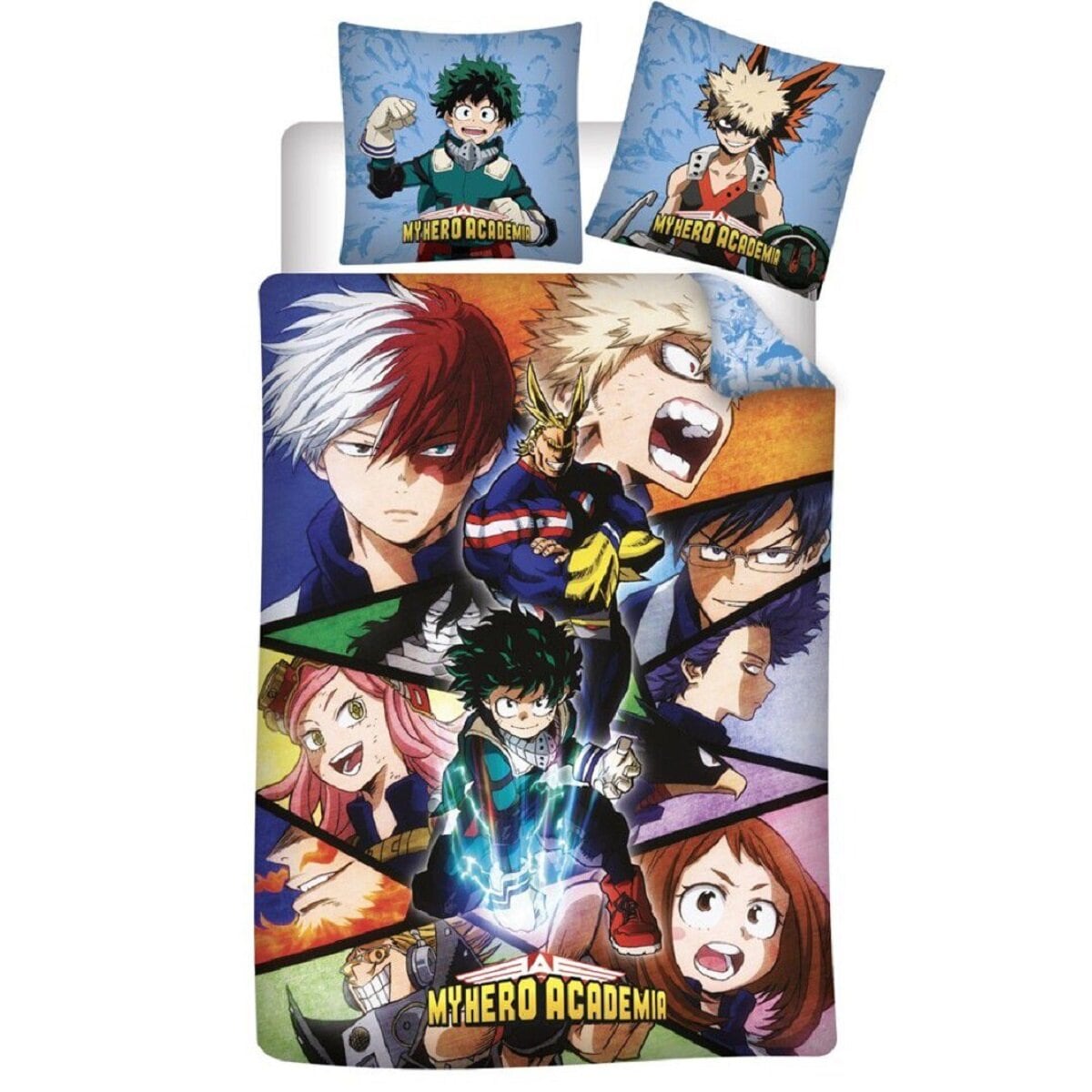 My Hero Academia Kinderbettw&auml;sche Set &ndash; 140x200 cm Bettbezug & 63x63 cm Kissenbezug - Bild 1