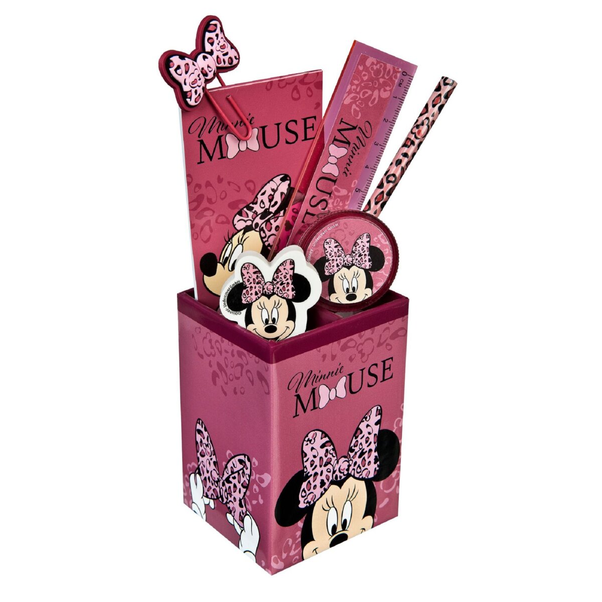 Minnie Mouse Stifte-K&ouml;cher 7-teiliges Schreibset im Disney Design - Bild 1