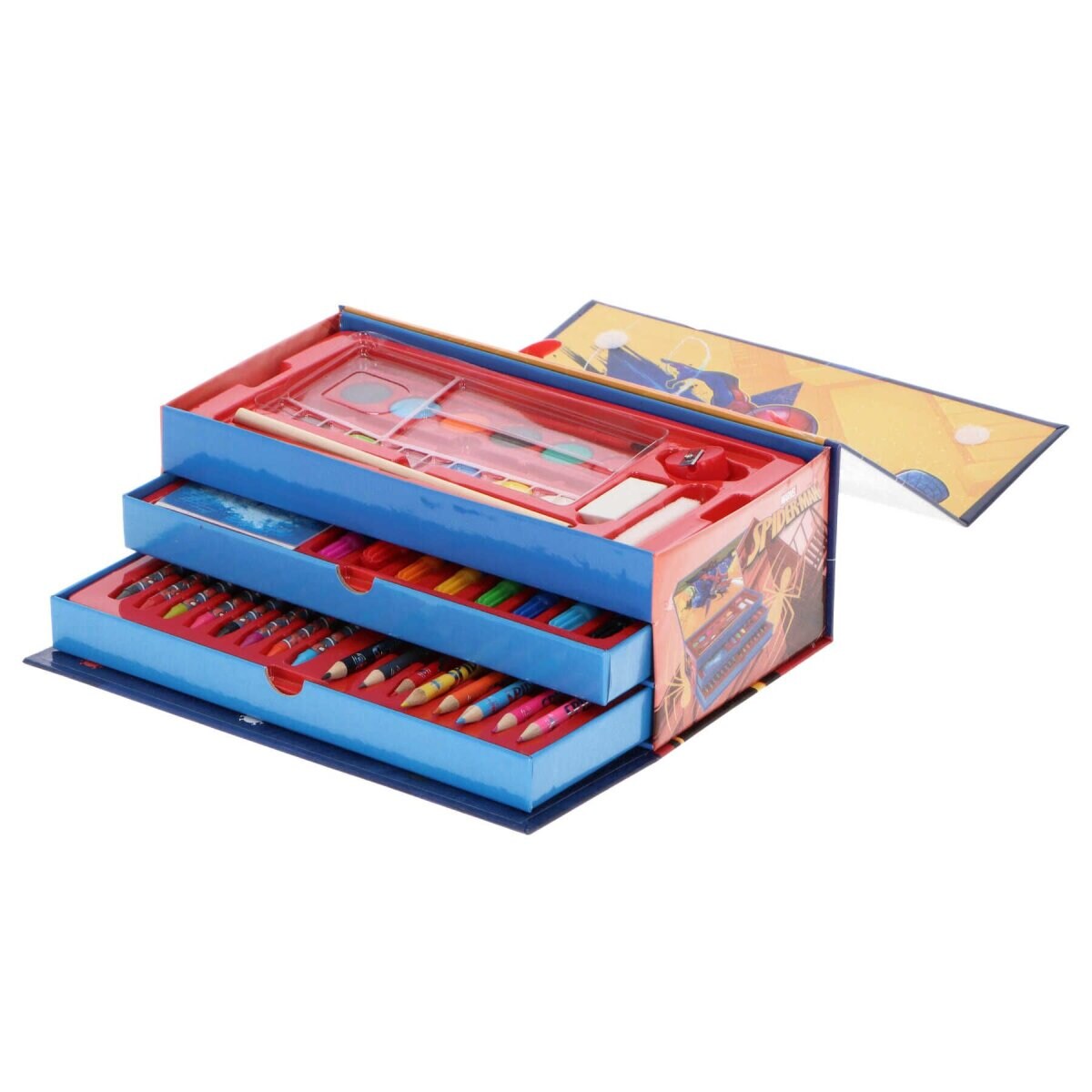 Spiderman Schreib und Mal set Kreatives Set Kompaktes Set mit Stiften | 08720246220292