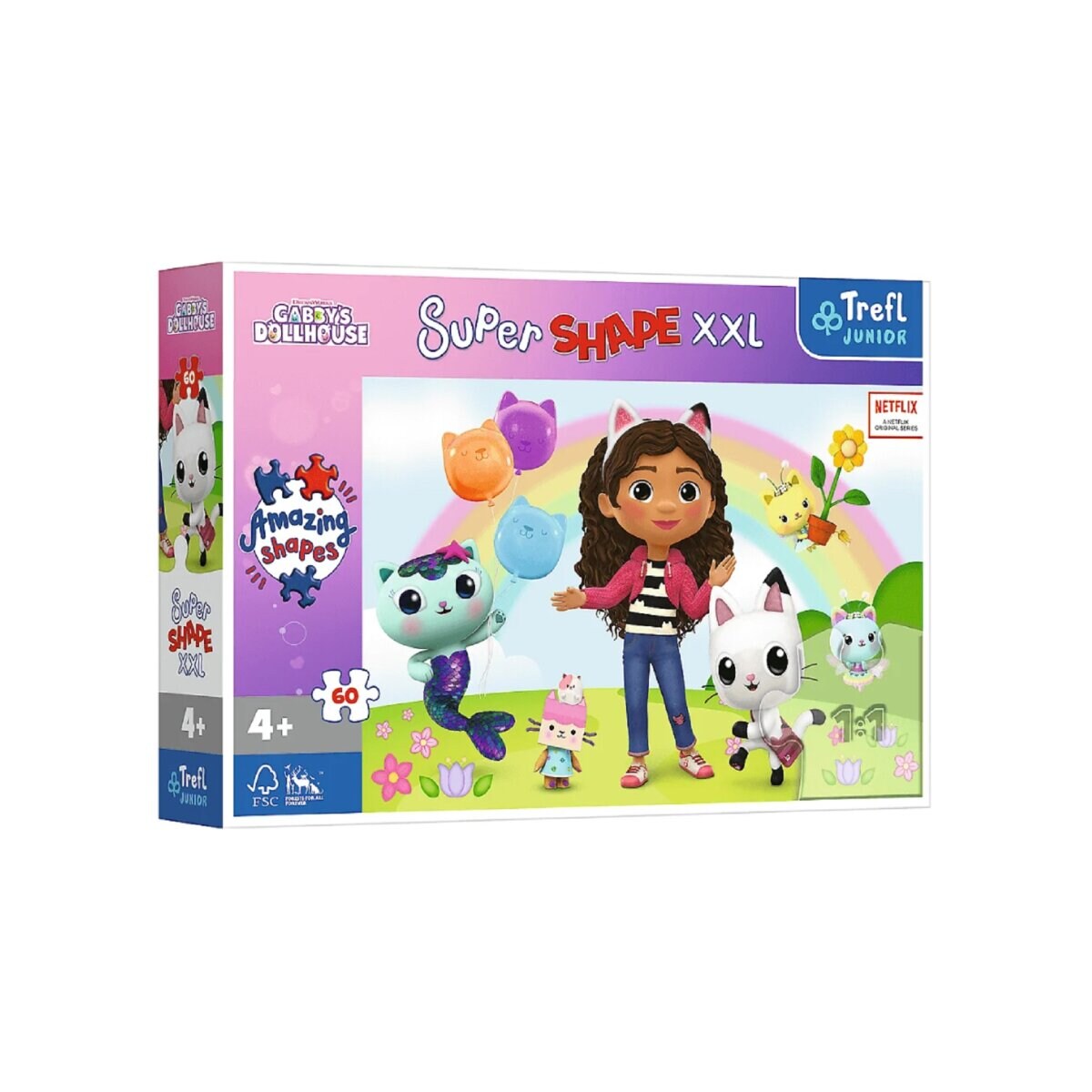 Gabby’s Dollhouse Puzzle – 60-teiliges Kinderpuzzle für kleinen | 05900511500394