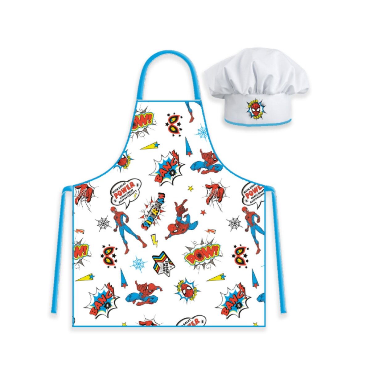 Spiderman K&uuml;chenset f&uuml;r Kinder &ndash; Sch&uuml;rze und M&uuml;tze f&uuml;r kreatives - Bild 1