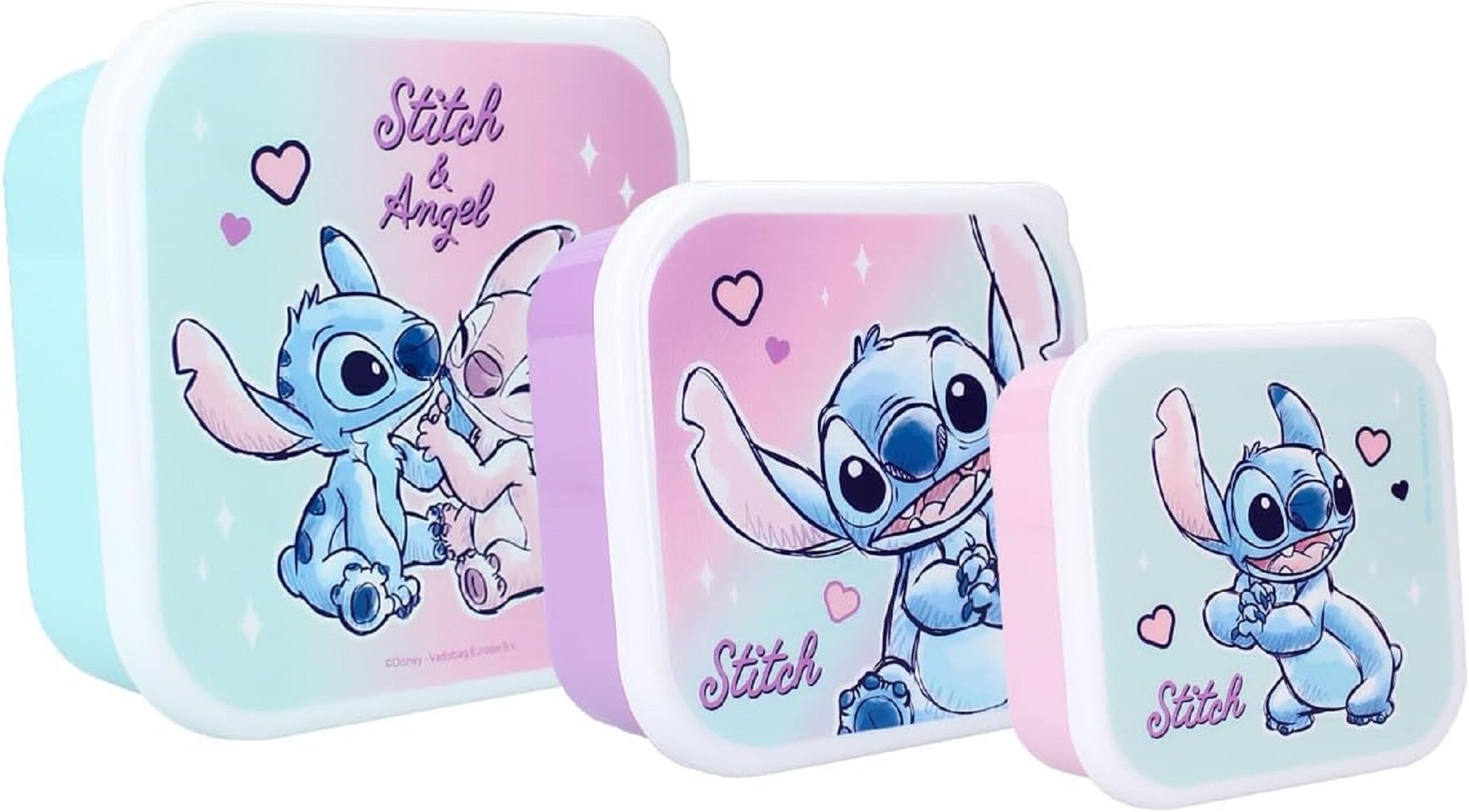 Lilo & Stitch Lunchset 3-in-1 Snackbox Lunchpaket Butterbrotbox - Bild 1