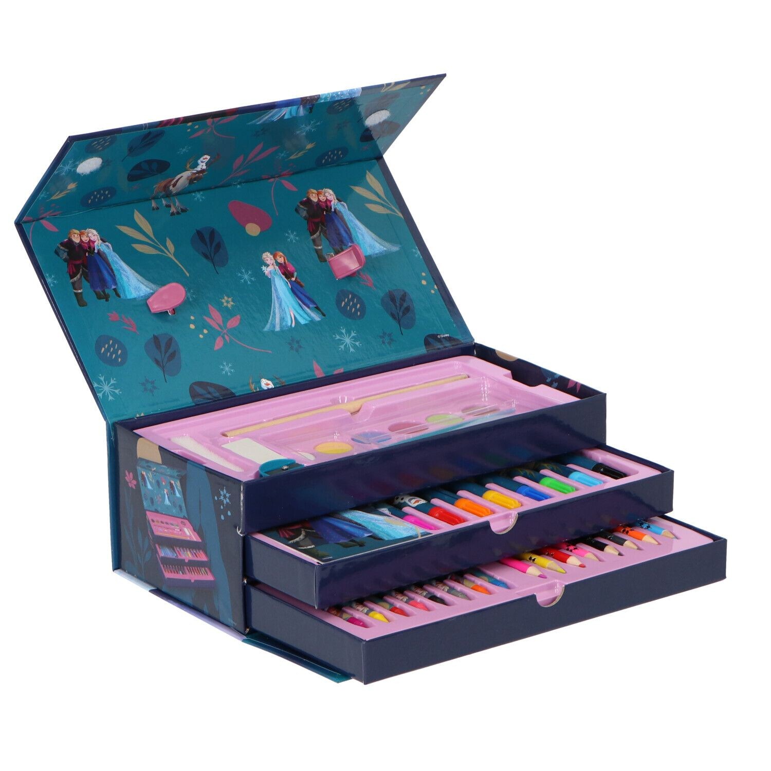Frozen Malkoffer mit Buntstiften Farbstiften Malset Bastelset - Bild 1