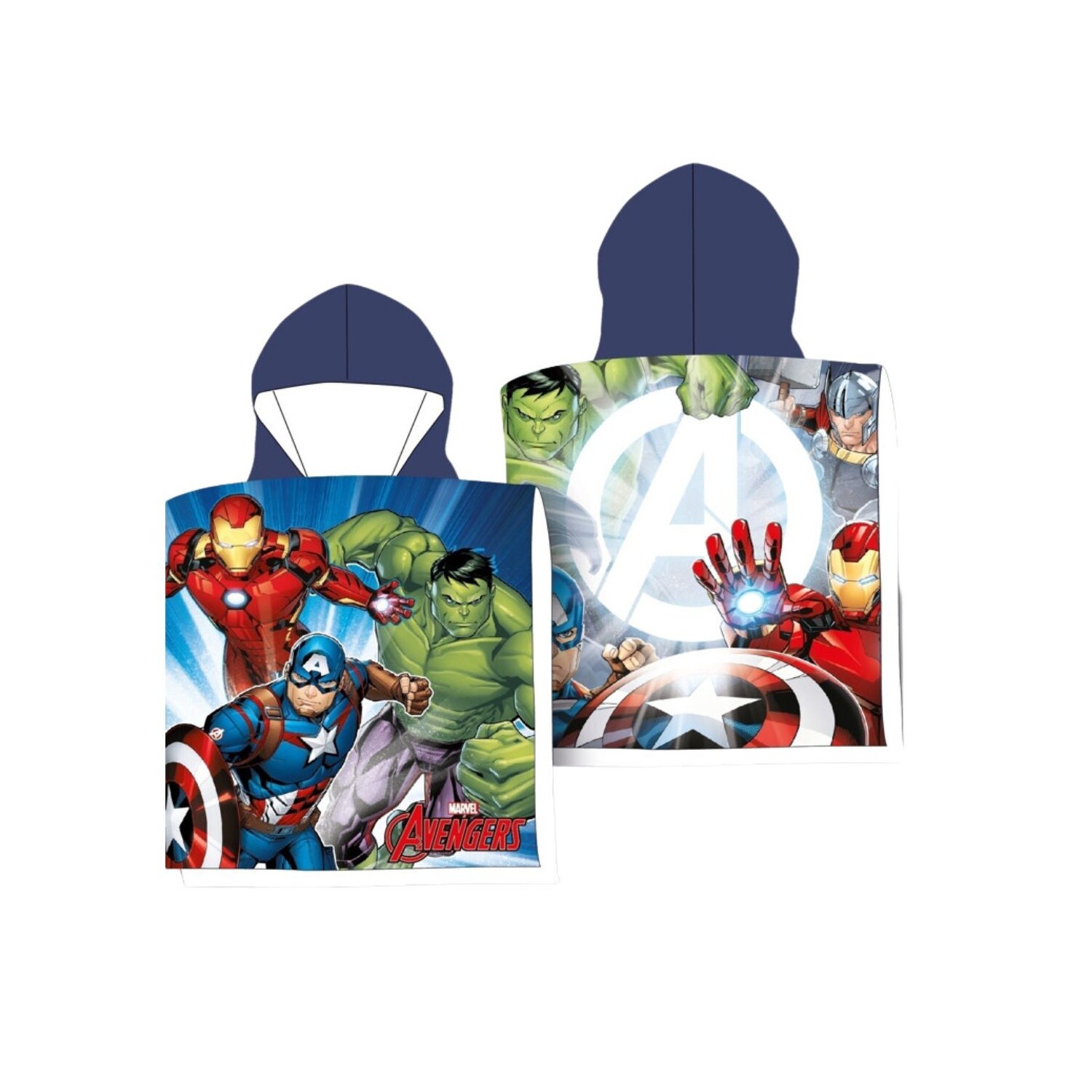 Avengers Poncho Weicher Kapuzenponcho f&uuml;r Kinder - Bild 1