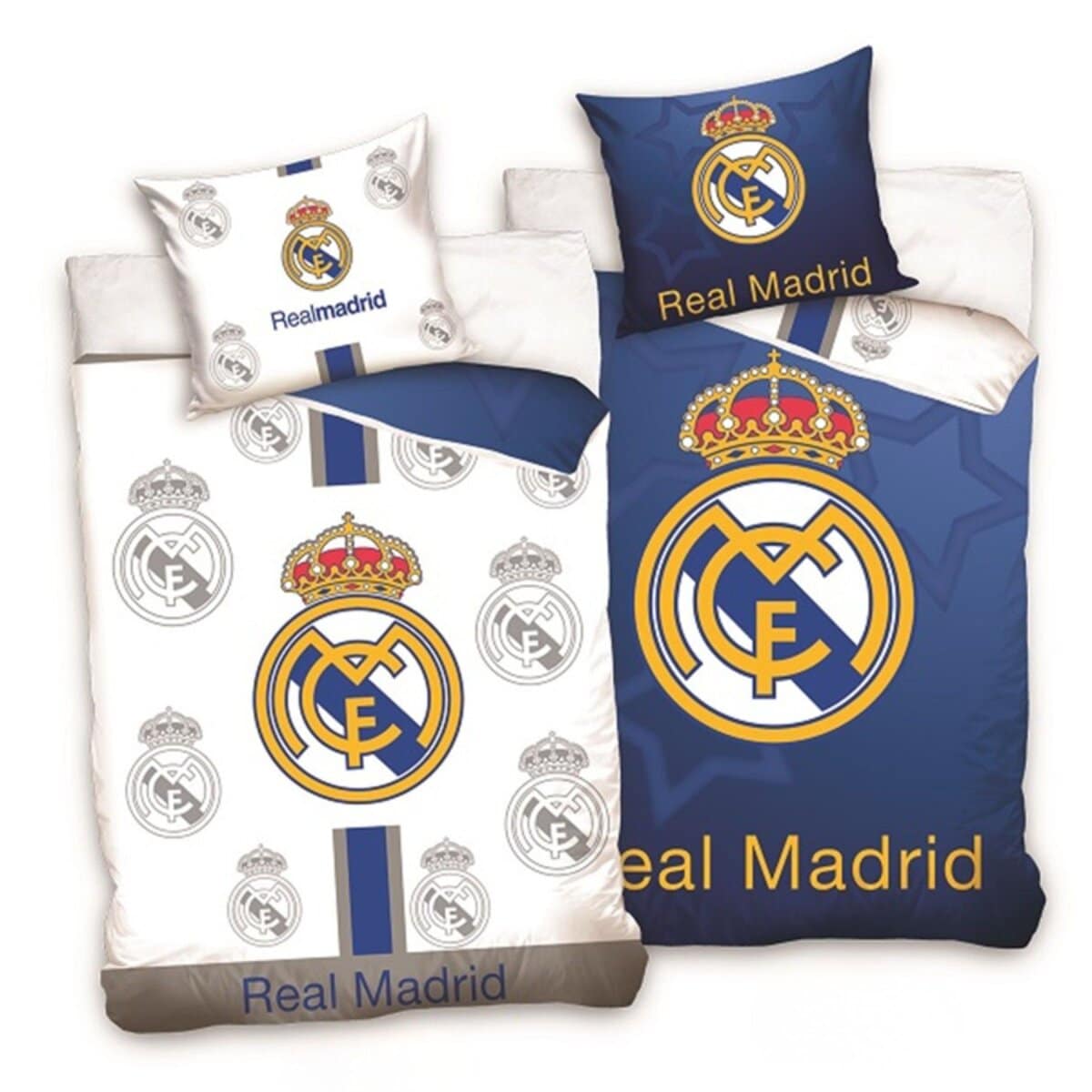 Real Madrid Bettw&auml;sche Set &ndash; 100 % Baumwolle Bettbezug 140x200 - Bild 1