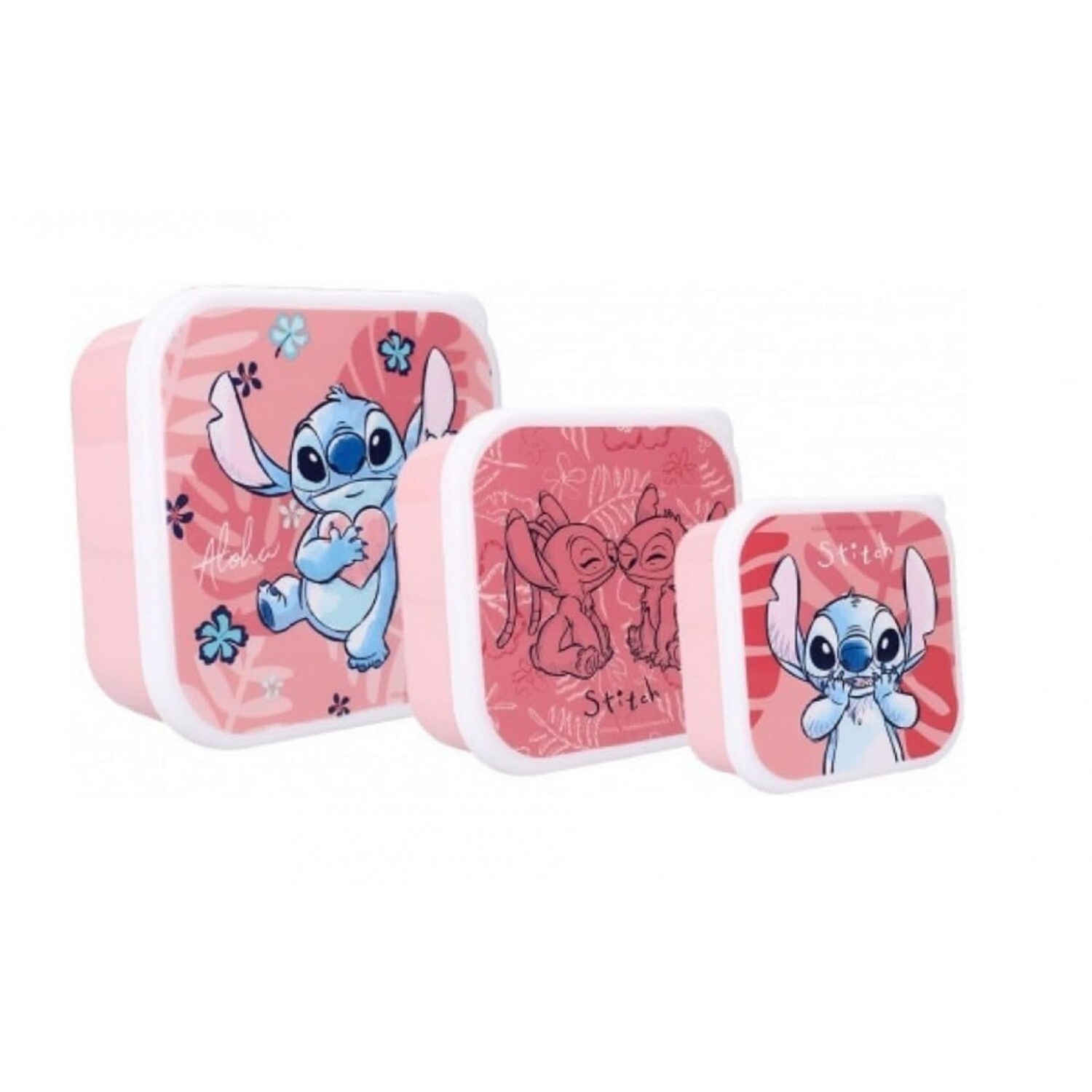 Lilo & Stitch Lunchset 3-in-1 Snackbox Lunchpaket Butterbrotbox - Bild 1