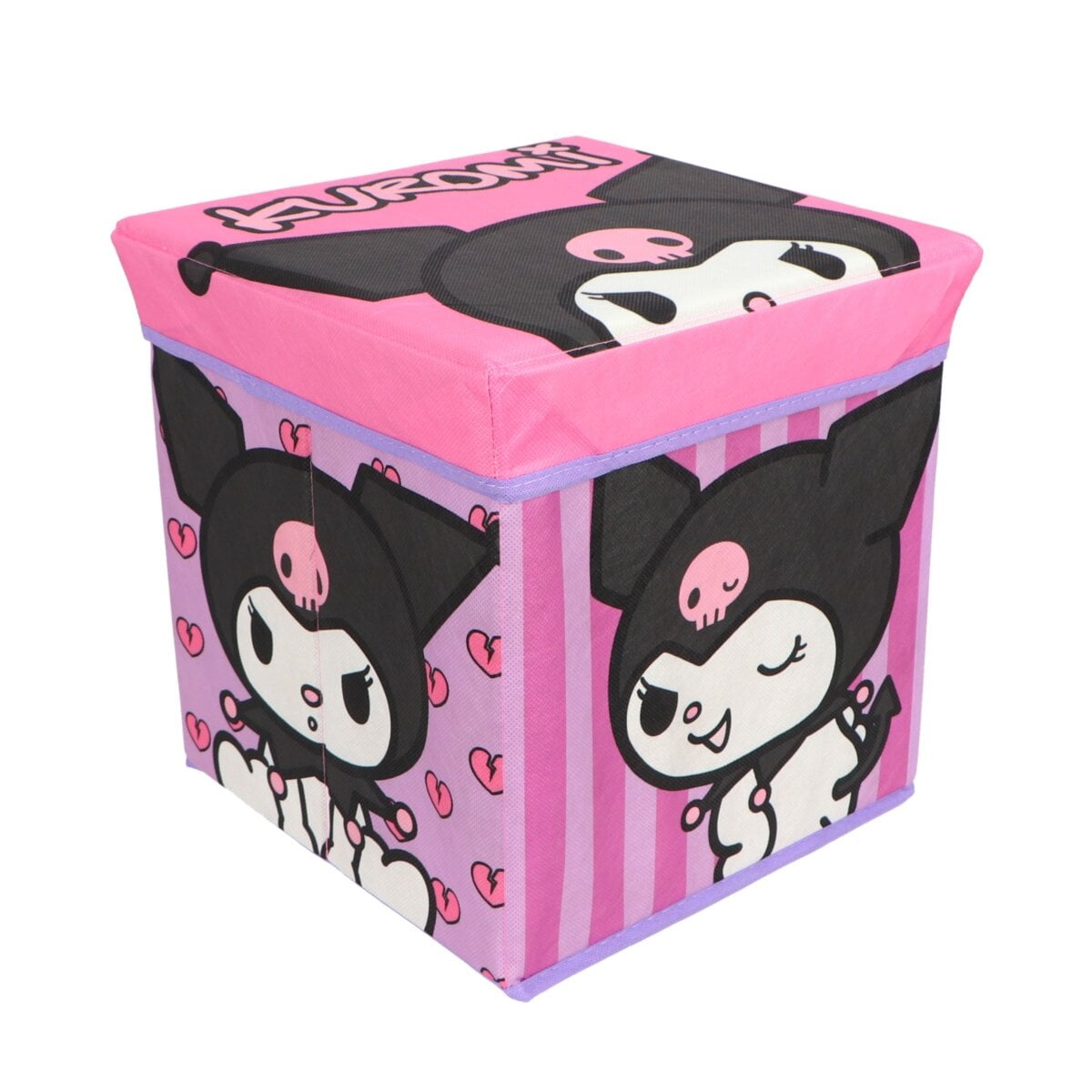 Kuromi Aufbewahrungsbox mit Sitzfunktion und Stauraum 30 &times; 30 &times; 30 cm - Bild 1