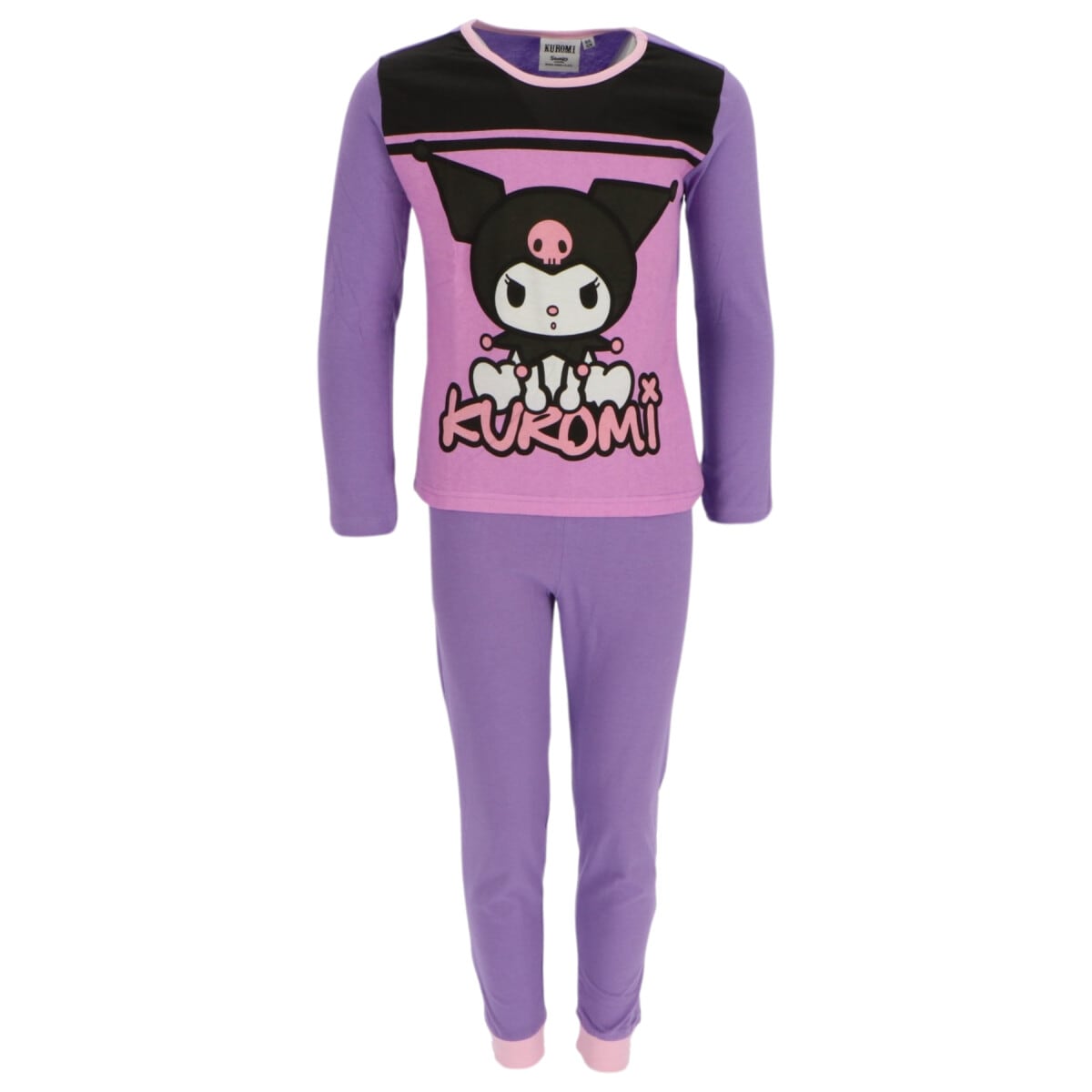 Hello Kitty Kuromi Kinder Pyjama Schlafanzug Langarm Zweiteiler f&uuml;r - Bild 1