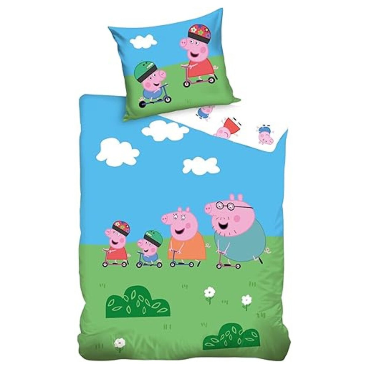 Peppa Pig Kinder Bettw&auml;sche Set 140 &times; 200 cm - Bild 1