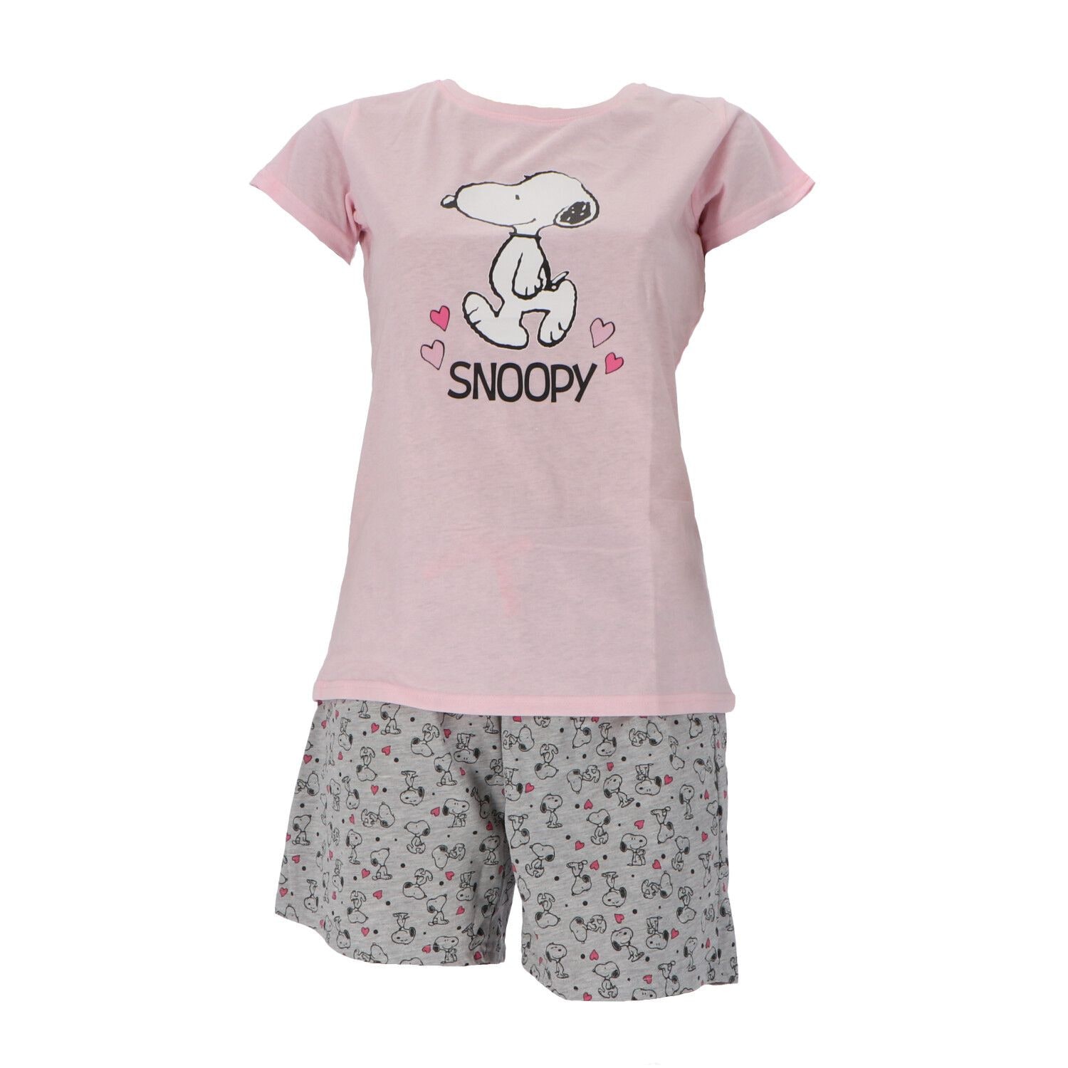 Snoopy Kurzarm-Schlafanzug Pyjama f&uuml;r Damen Shortama-Design - Bild 1