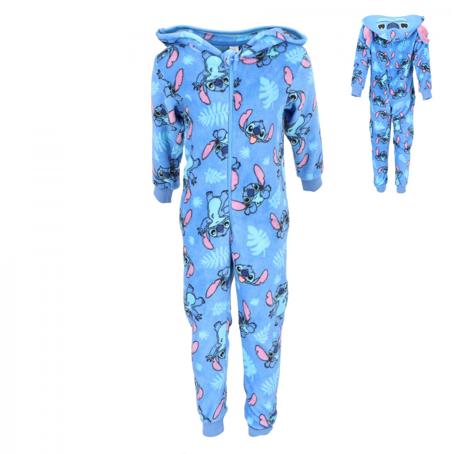 Lilo & Stitch atmungsaktiver Korallen-Fleece Onesie Kinder | 04255698288148
