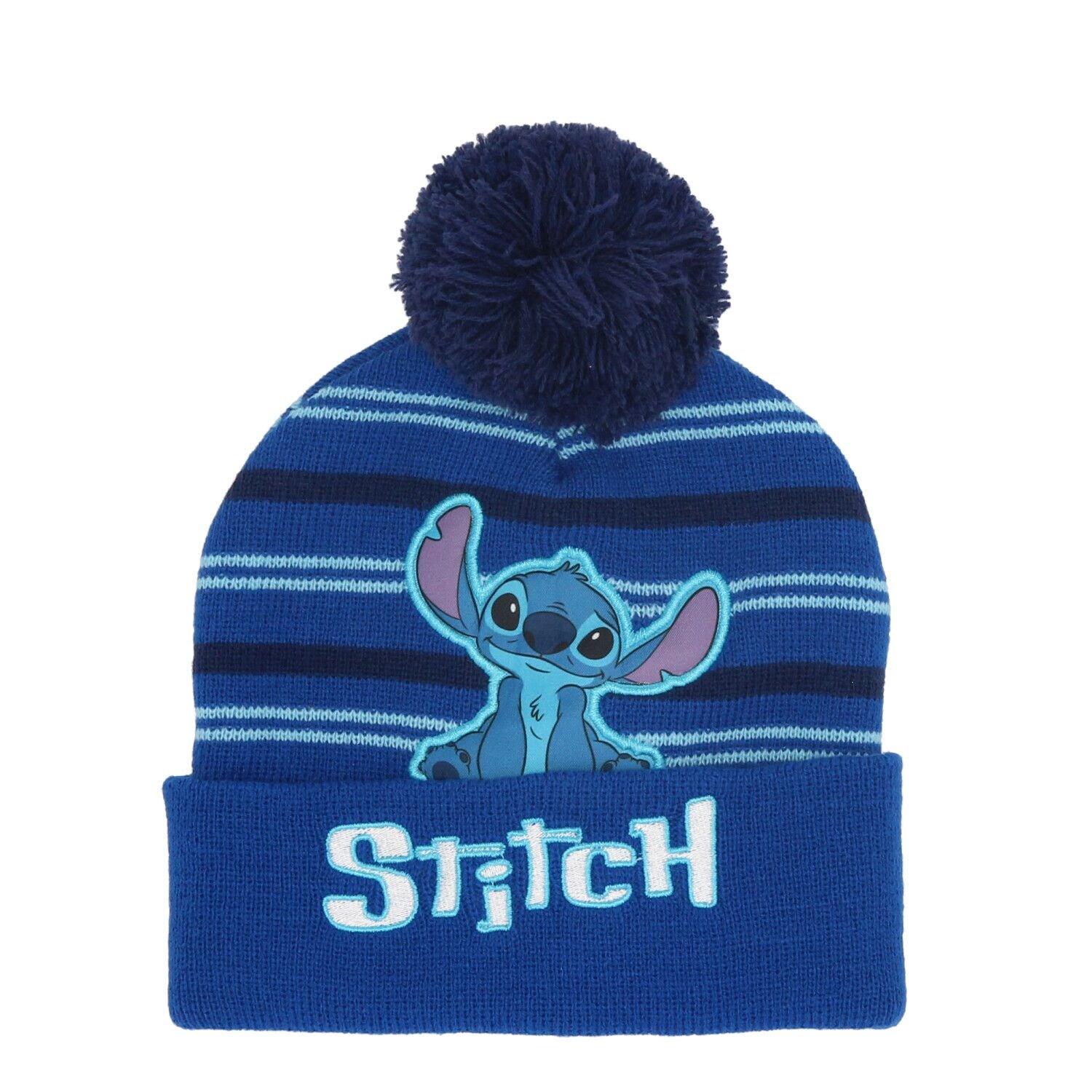 Lilo & Stitch M&uuml;tze Bommel Winterm&uuml;tze Kopfbedeckung Kinder - Bild 1