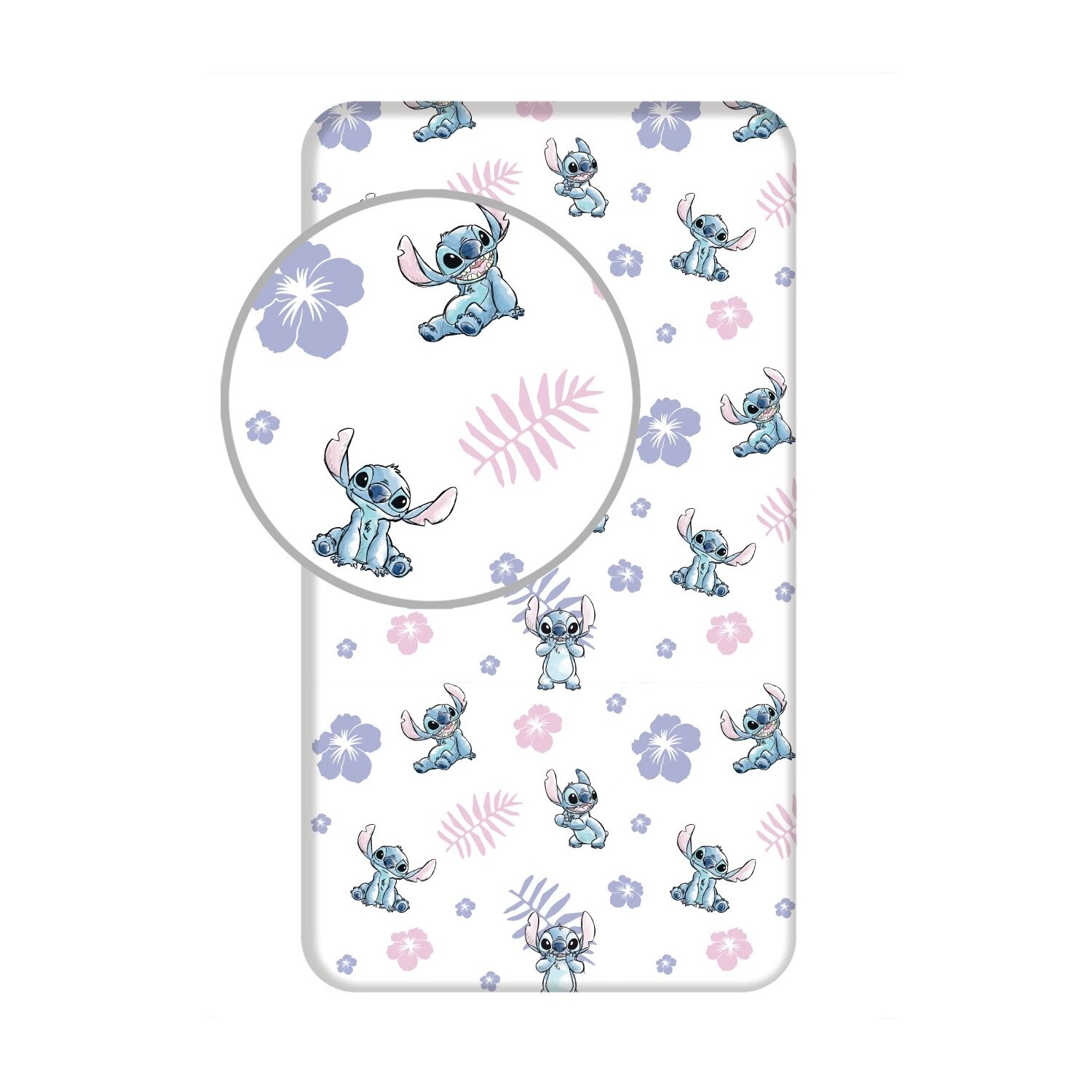 Lilo & Stitch Spannbetttuch 100% Baumwolle, 200 x 90 cm | 08592753033357