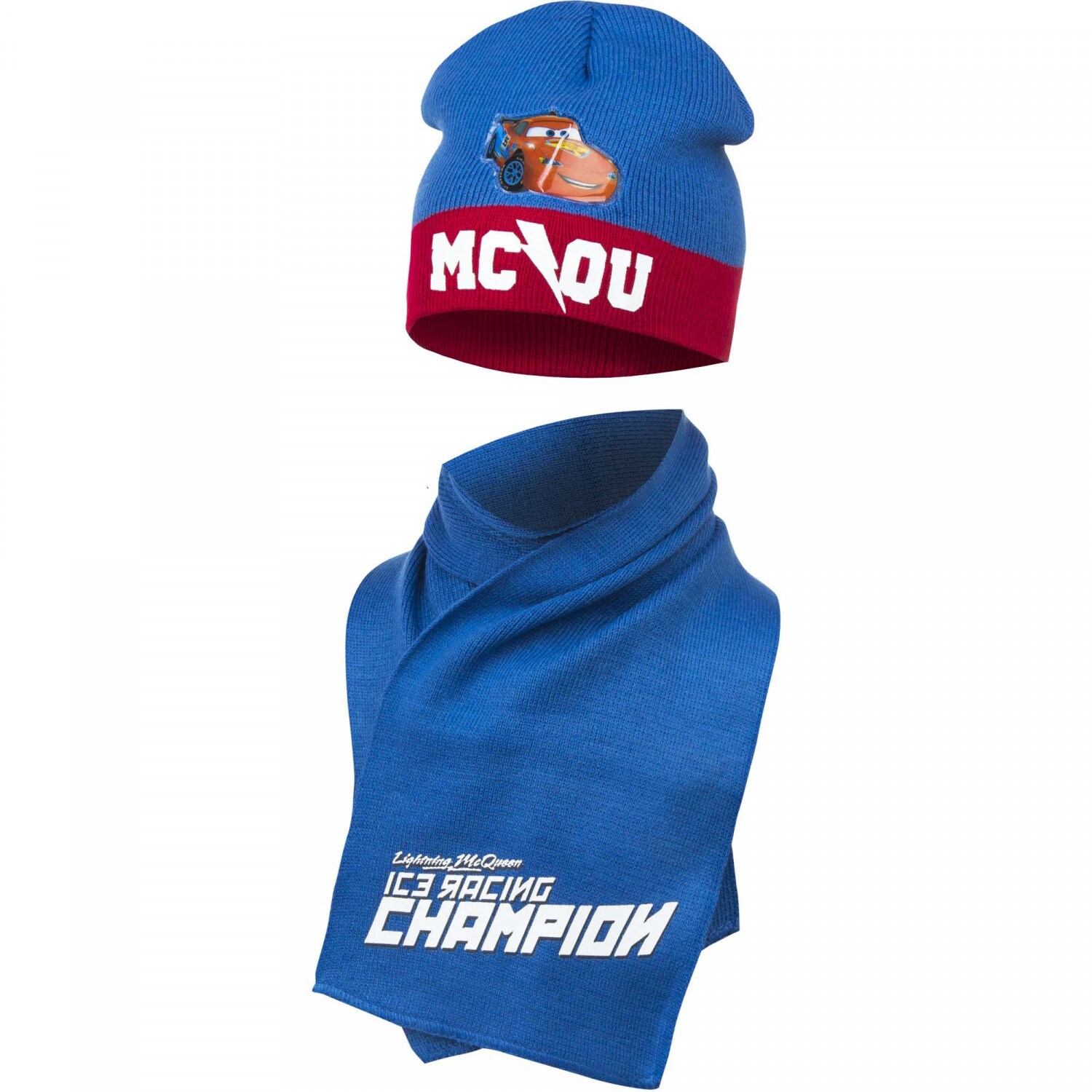 Cars M&uuml;tze und Schal Set Stylisches Winteraccessoire - Bild 1