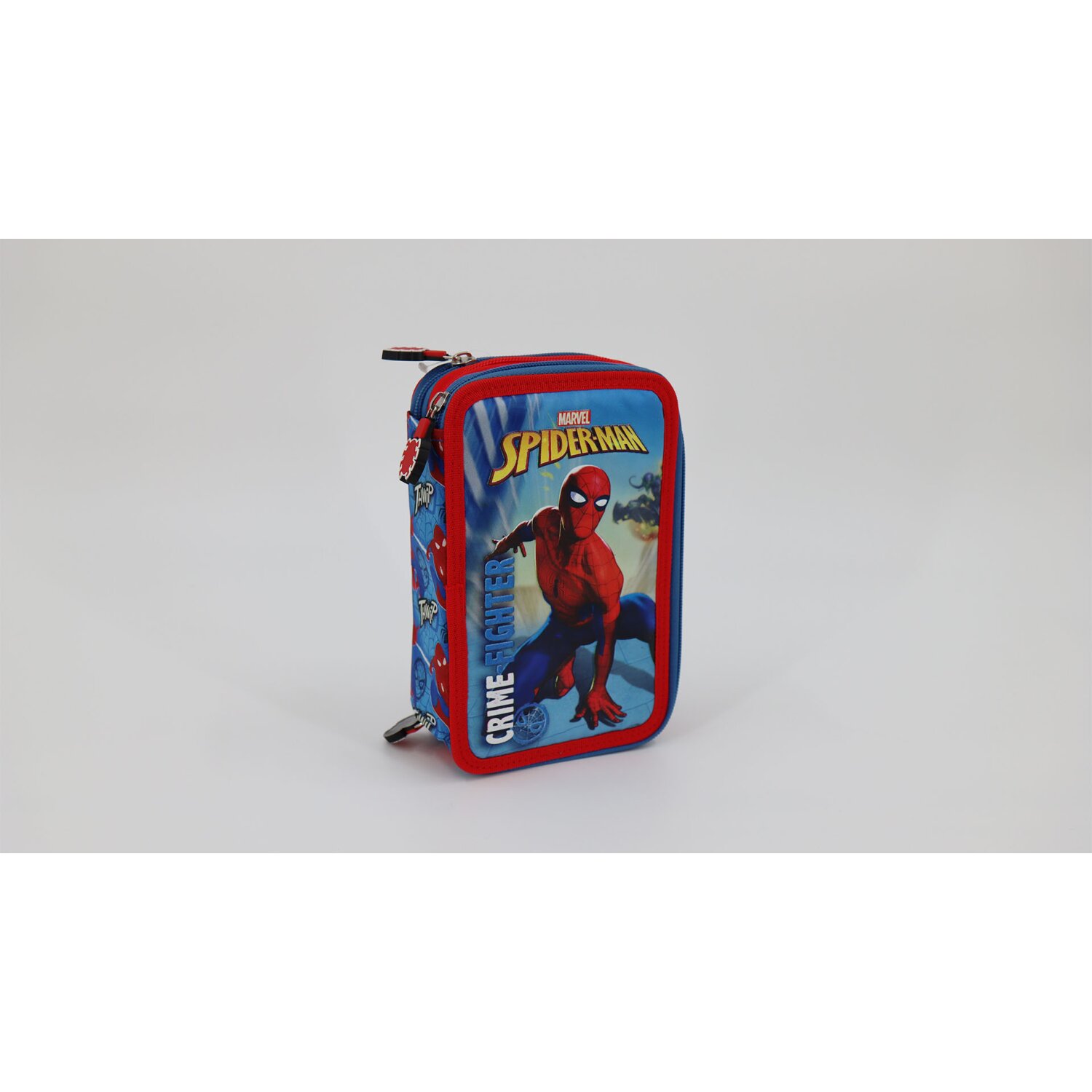 Marvel Spider-Man 20cm Federmäppchen gefüllt mit Stiften, Radiergummi, Schere