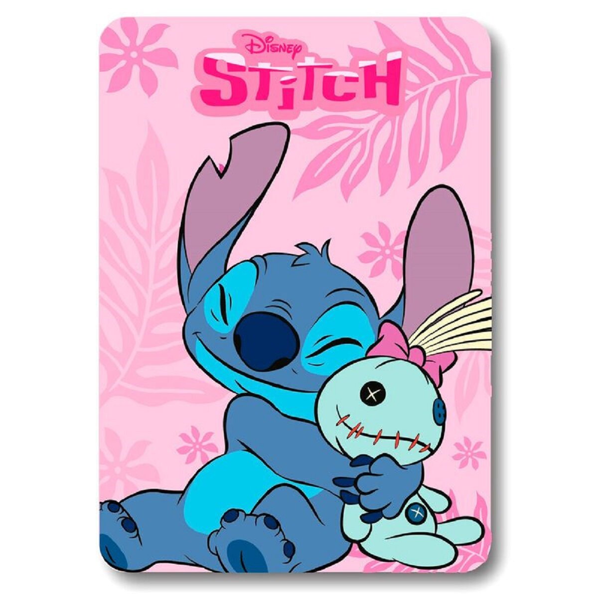 Lilo & Stitch Kuscheldecke in Rosa Gem&uuml;tliche Fleecedecke, 140x100 cm - Bild 1