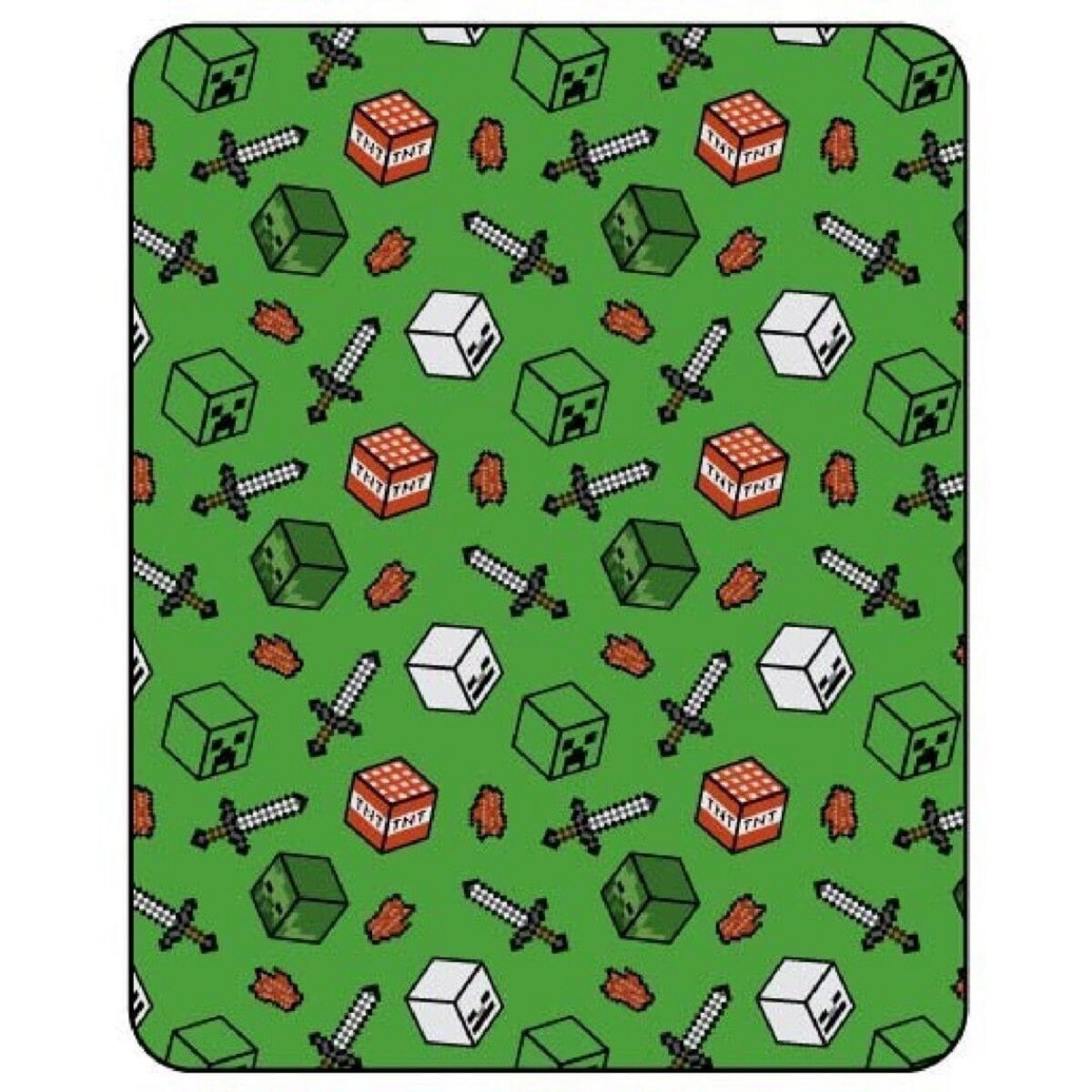 Minecraft Fleecedecke aus Flanell &ndash; Kuschelige W&auml;rme - Bild 1