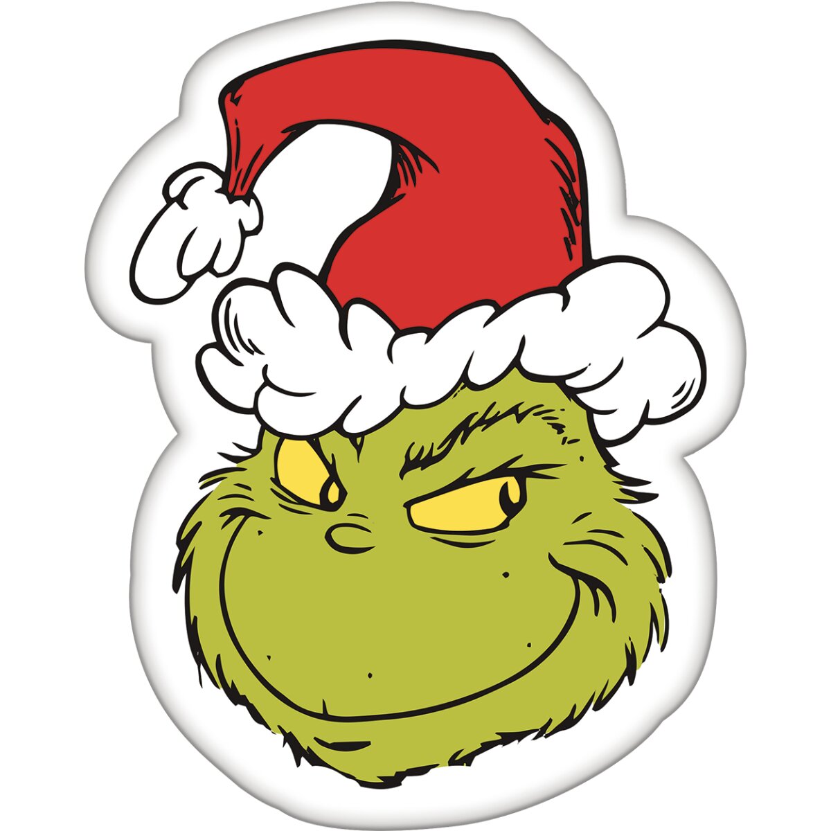The Grinch Formkissen Dekokissen Kuschelkissen aus Polarfleece - Bild 1