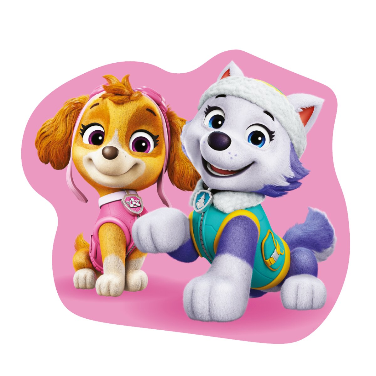 Paw Patrol Formkissen Pink Kinder Kuschelkissen Charakter Kissen - Bild 1