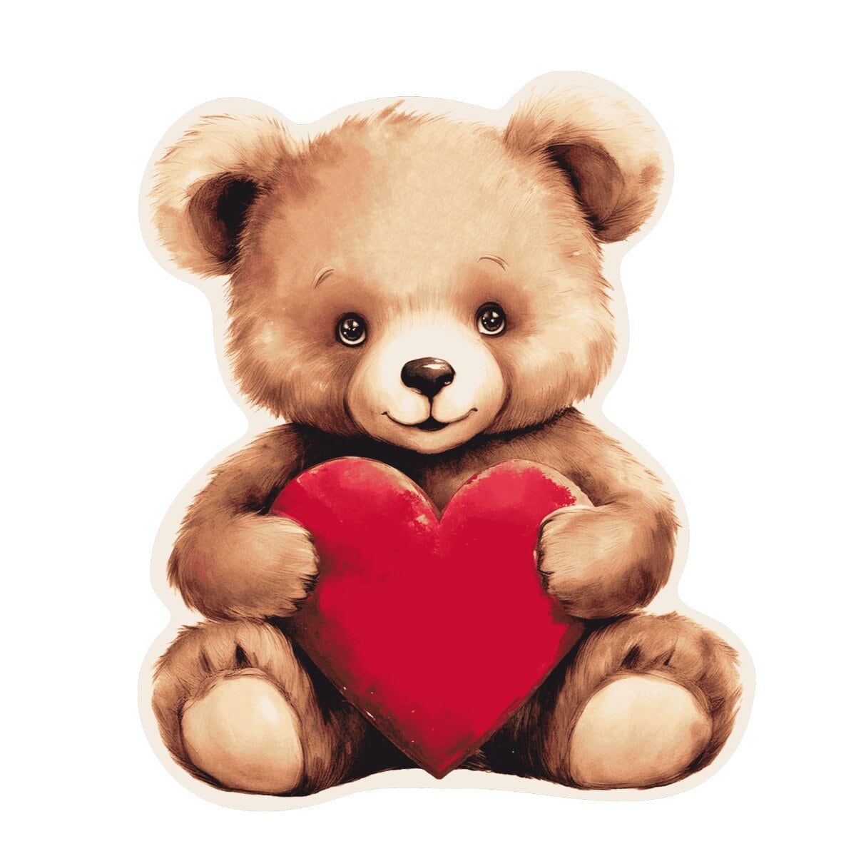 Teddy Bear Dekokissen 39 &times; 33 cm Teddyb&auml;r Formkissen aus Diamond - Bild 1