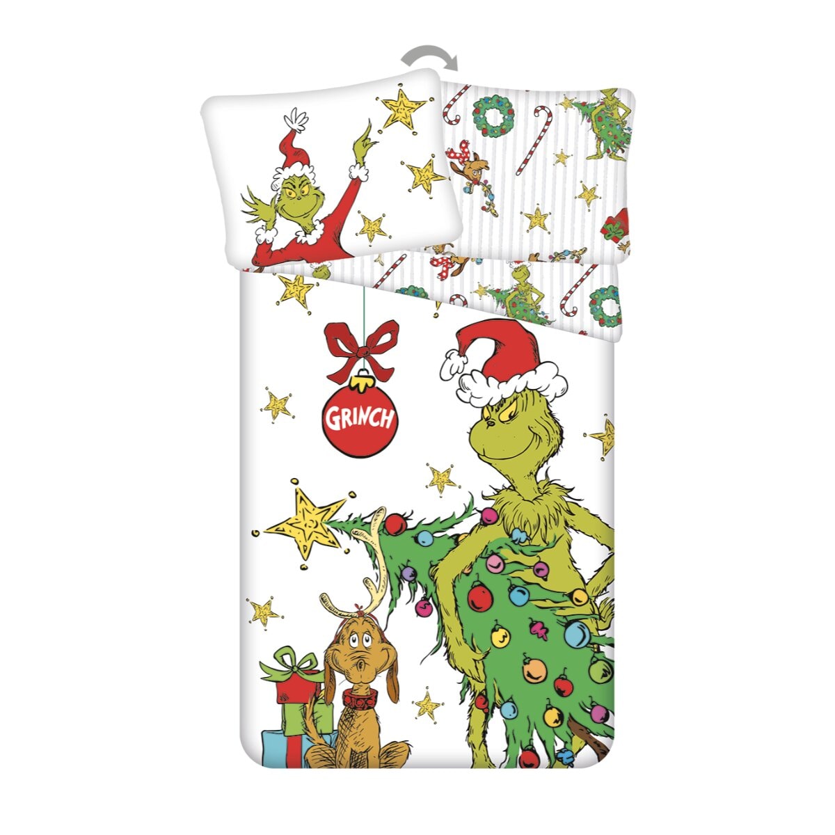 The Grinch Grinchmas Bettw&auml;sche 140 &times; 200 cm Baumwolle Bettbezug - Bild 1
