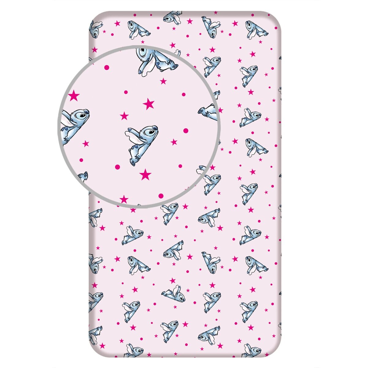 Disney Lilo & Stitch Bettlaken 90 &times; 200 cm Spannbetttuch Baumwolle - Bild 1