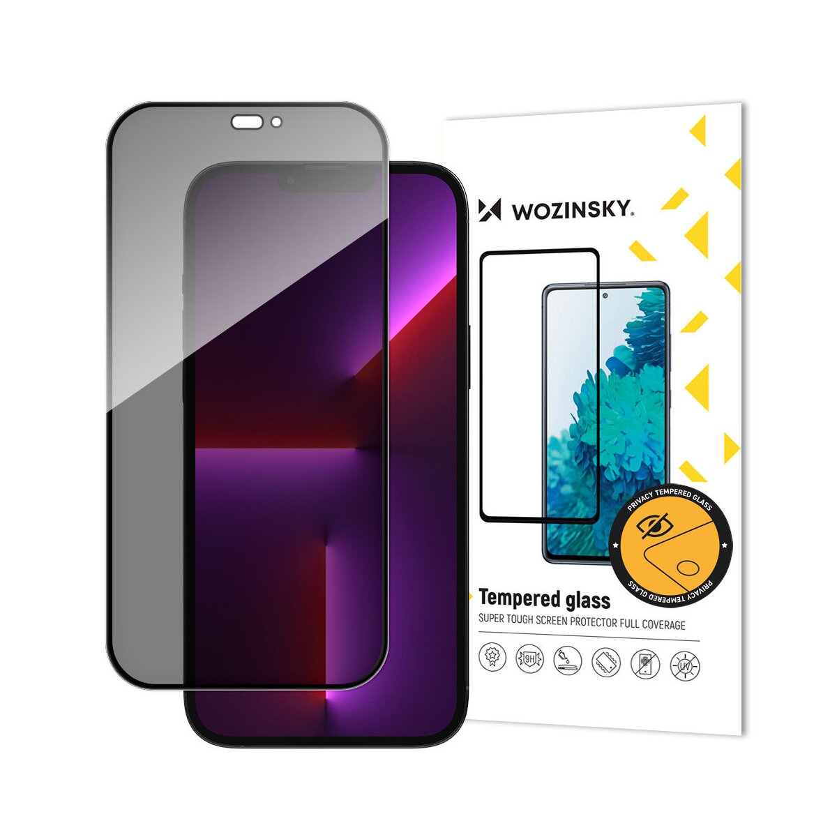 Full-screen Privacy Schutzglas 5D Hartglas Blickschutz kompatibel - Bild 1