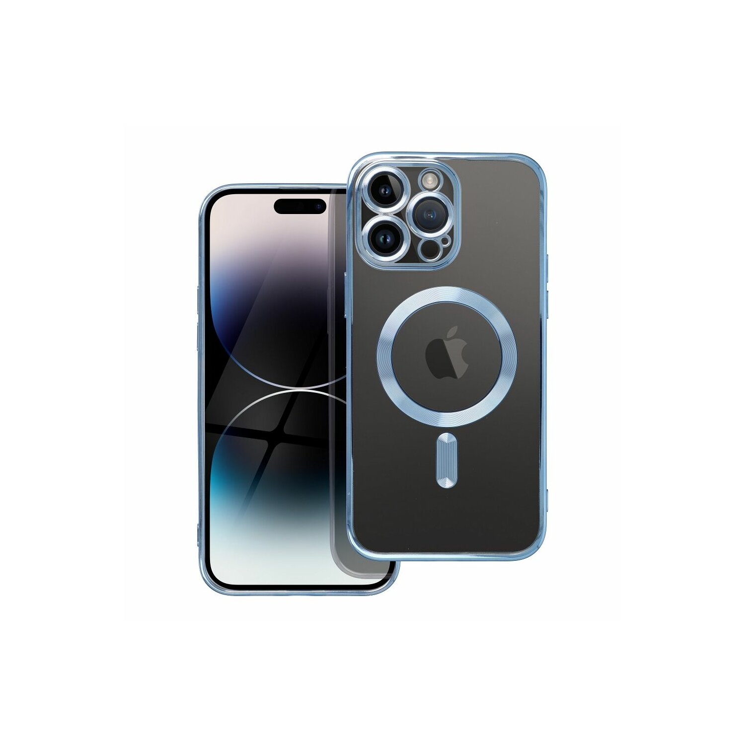 MagSafe H&uuml;lle mit Kameraschutz iPhone 15 Pro Blau - Bild 1