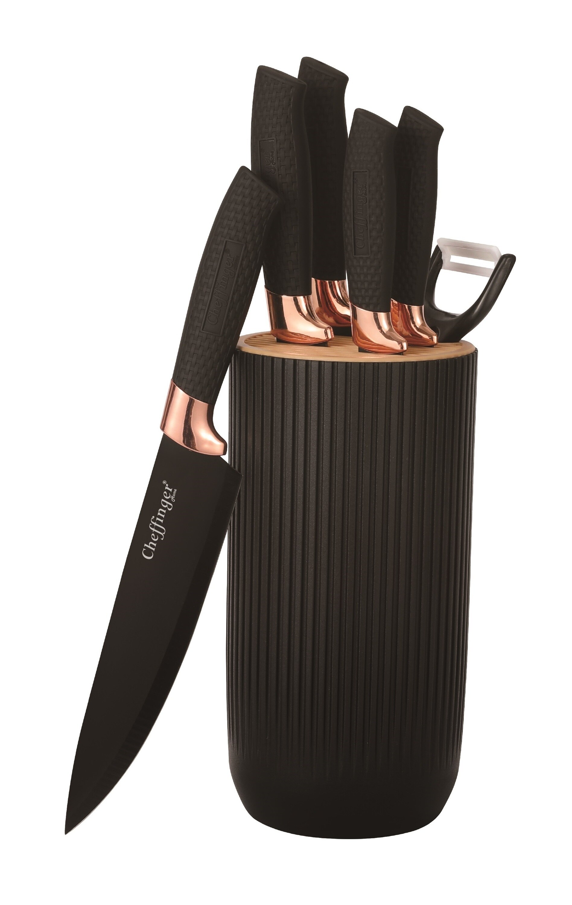 7 tlg. Messerset Kochmesser Messerst&auml;nder Messerblock - Bild 1