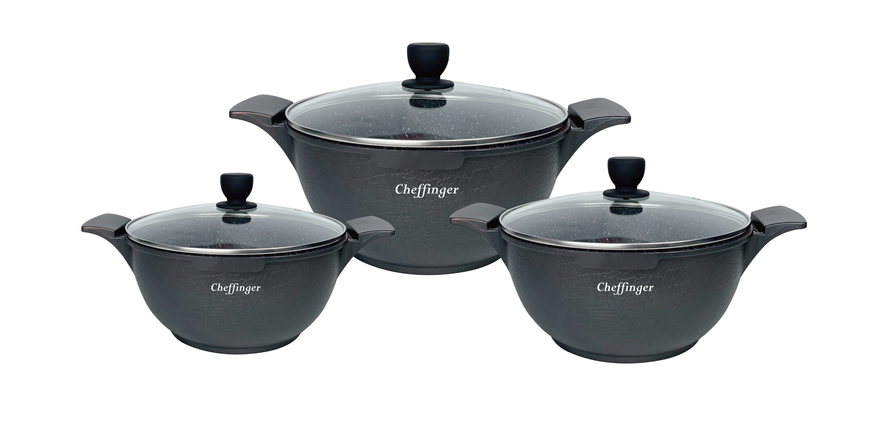 Kochtopfset 20-24-28cm 6-tlg Induktion - Bild 1